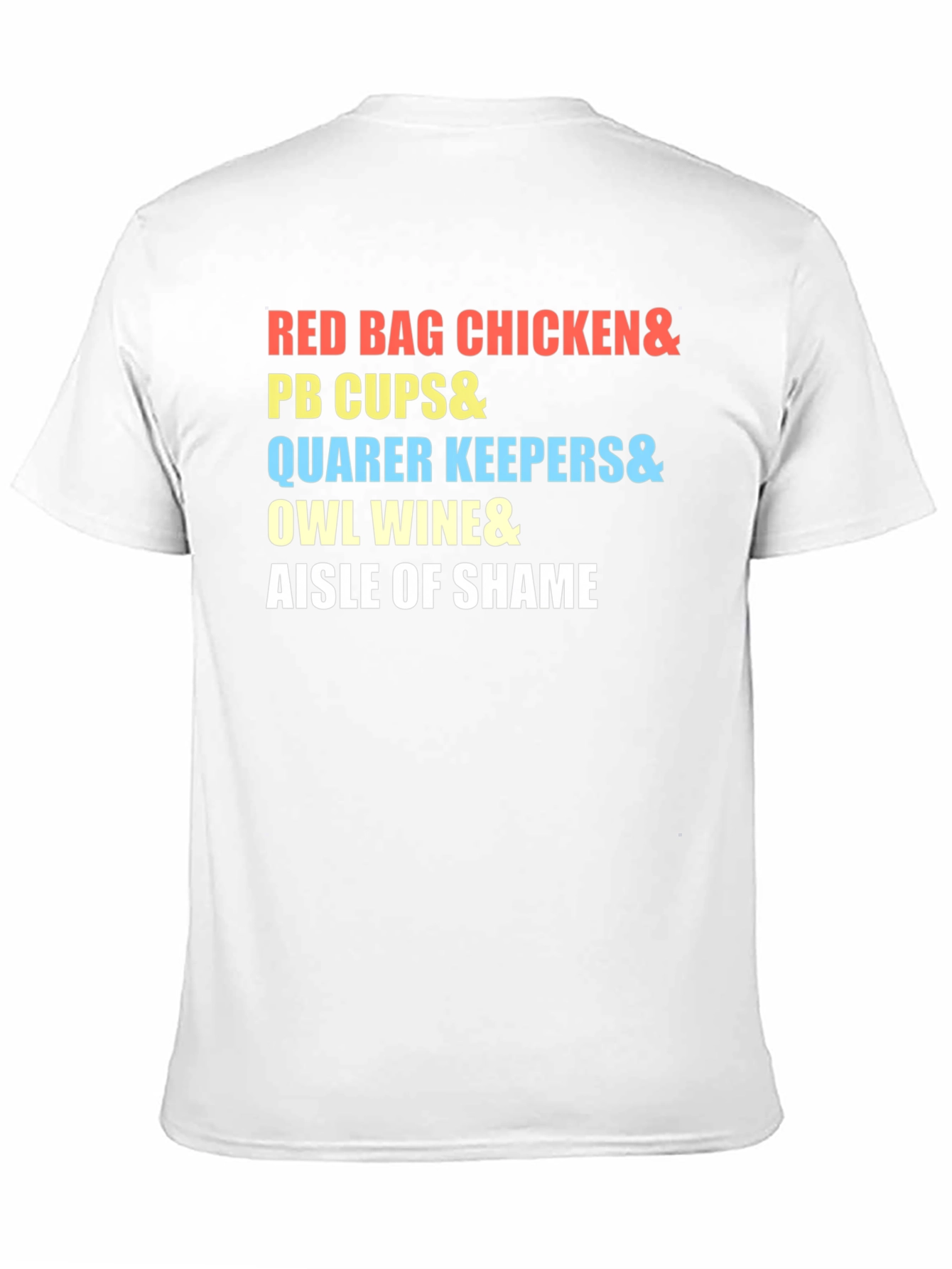 Black Red Bag Chicken & More T-Shirt view 11