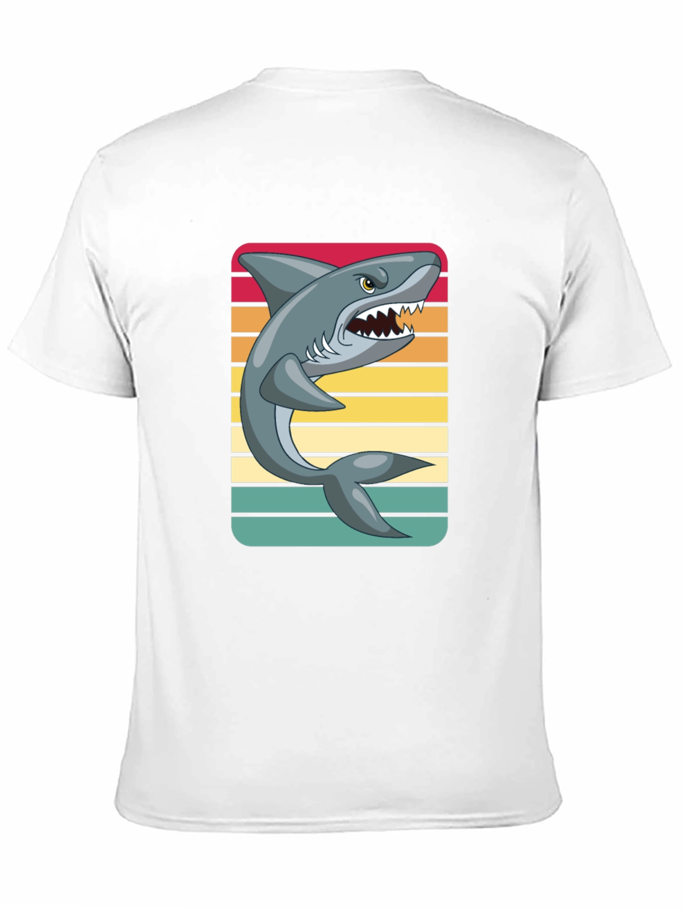 Black Retro Shark Graphic Tee view 11