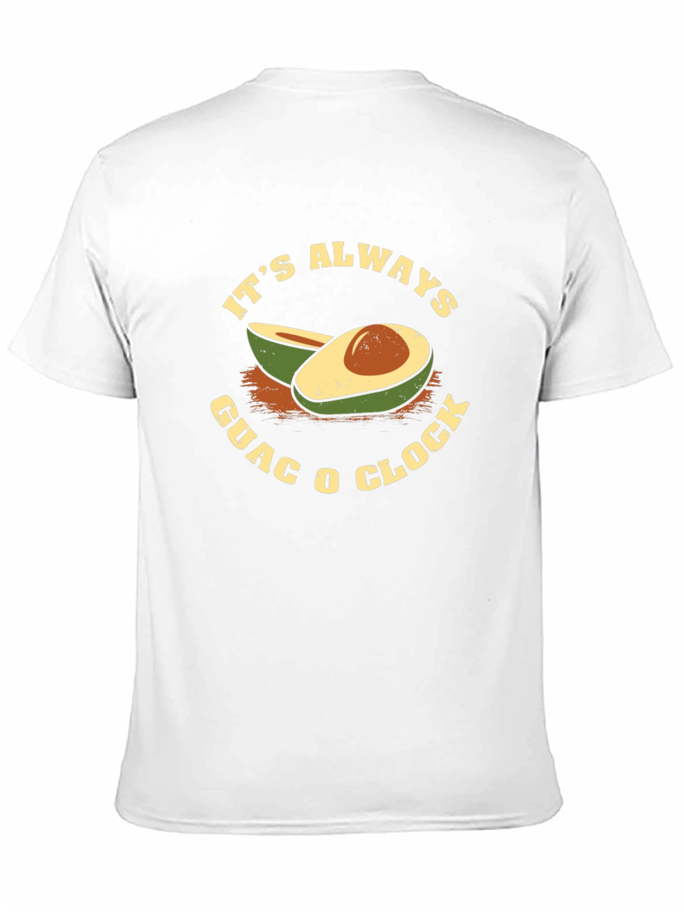 Black It's Always Guac O Clock Black T-Shirt view 11