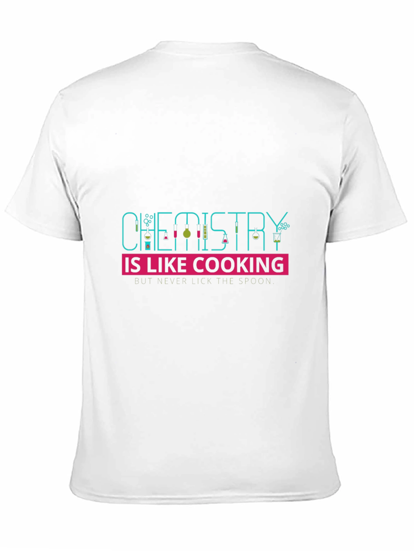 Black Chemistry is Like Cooking Men's Black T-Shirt view 11