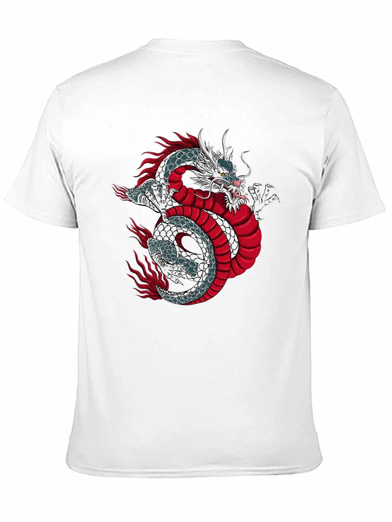 Black Dragon Graphic Print Black T-Shirt view 11