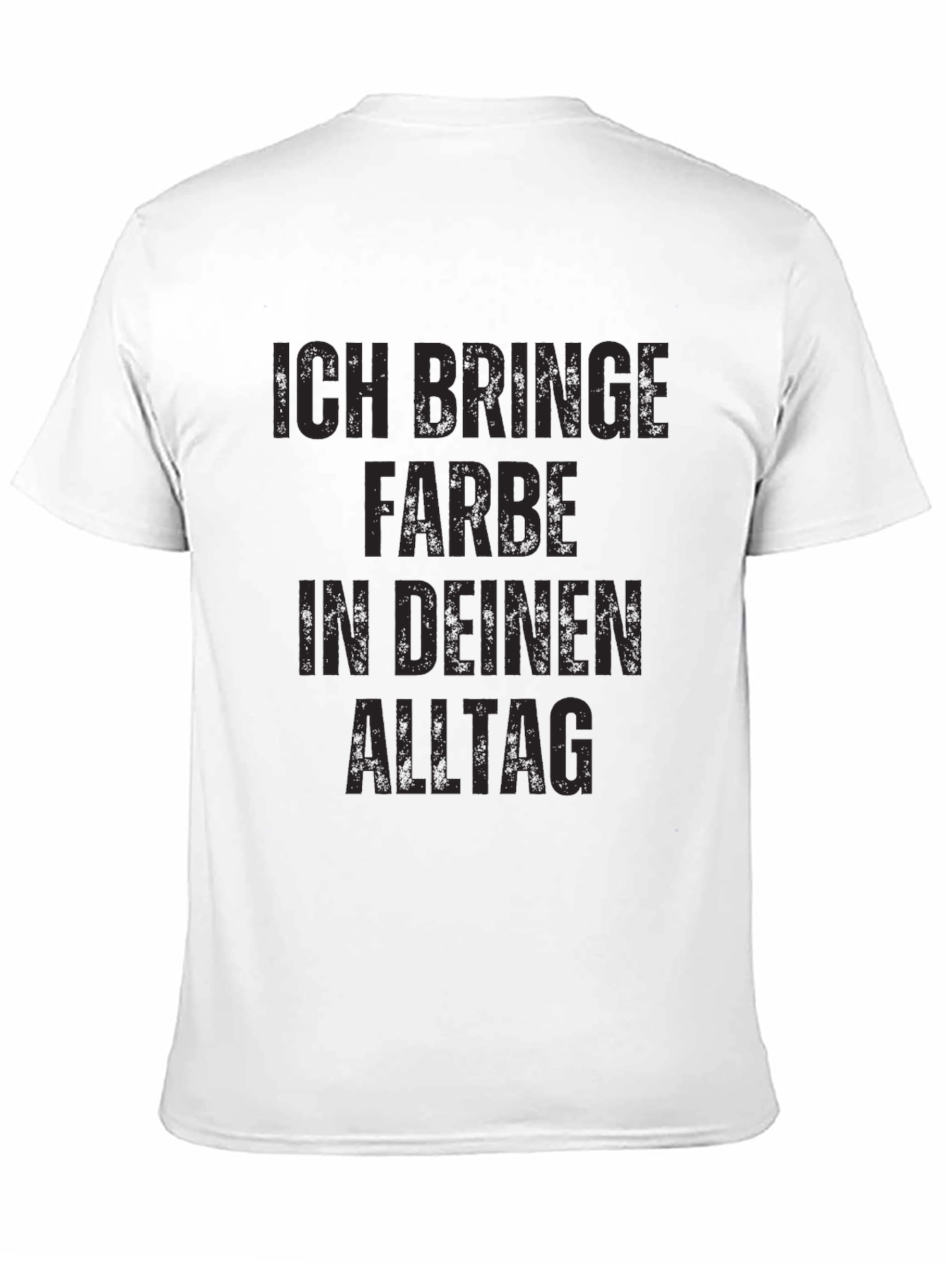 Black Ich Bringe Farbe T-Shirt - Men's Black Tee view 11