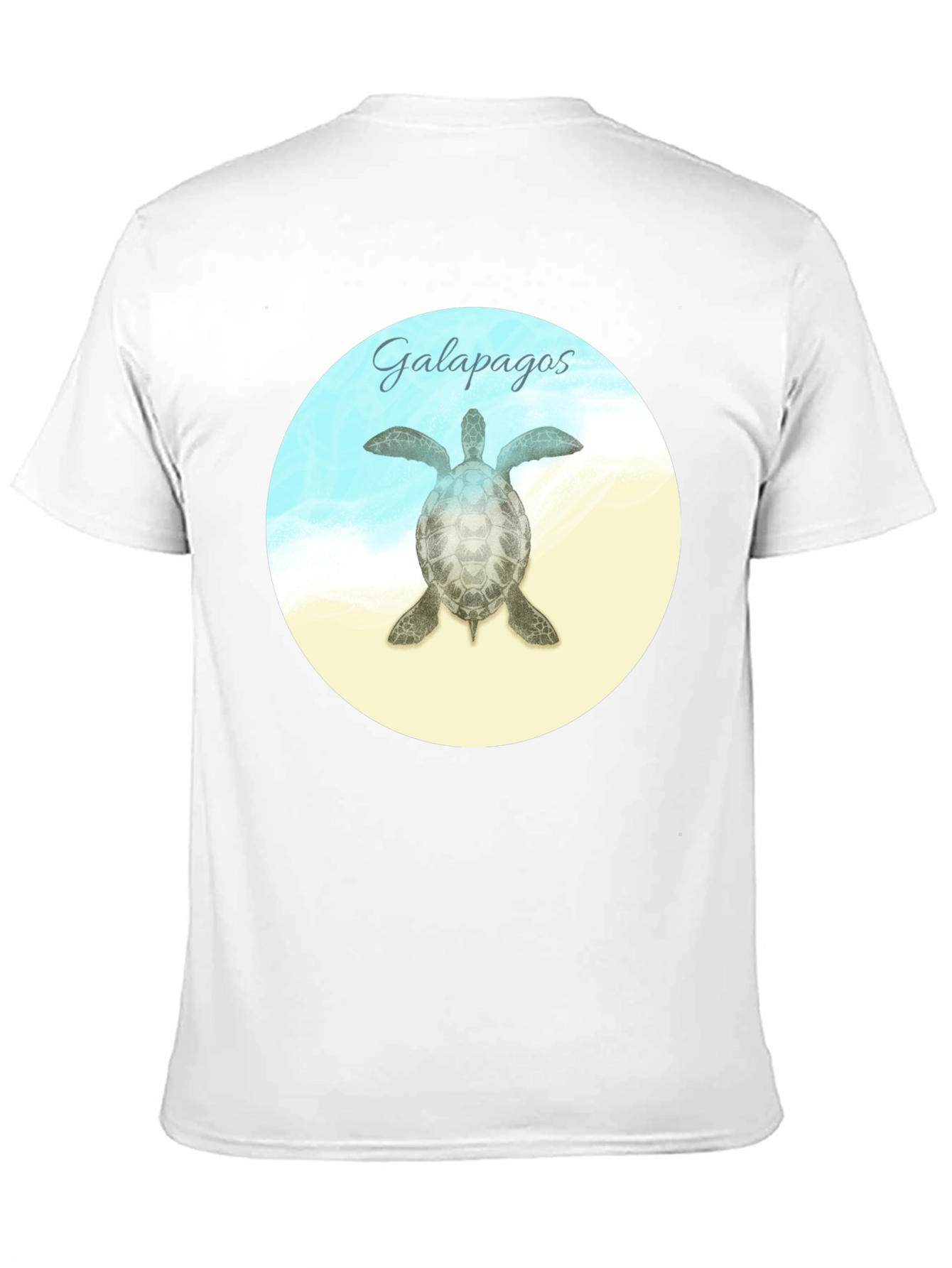 Black Galapagos Turtle Graphic T-Shirt view 11