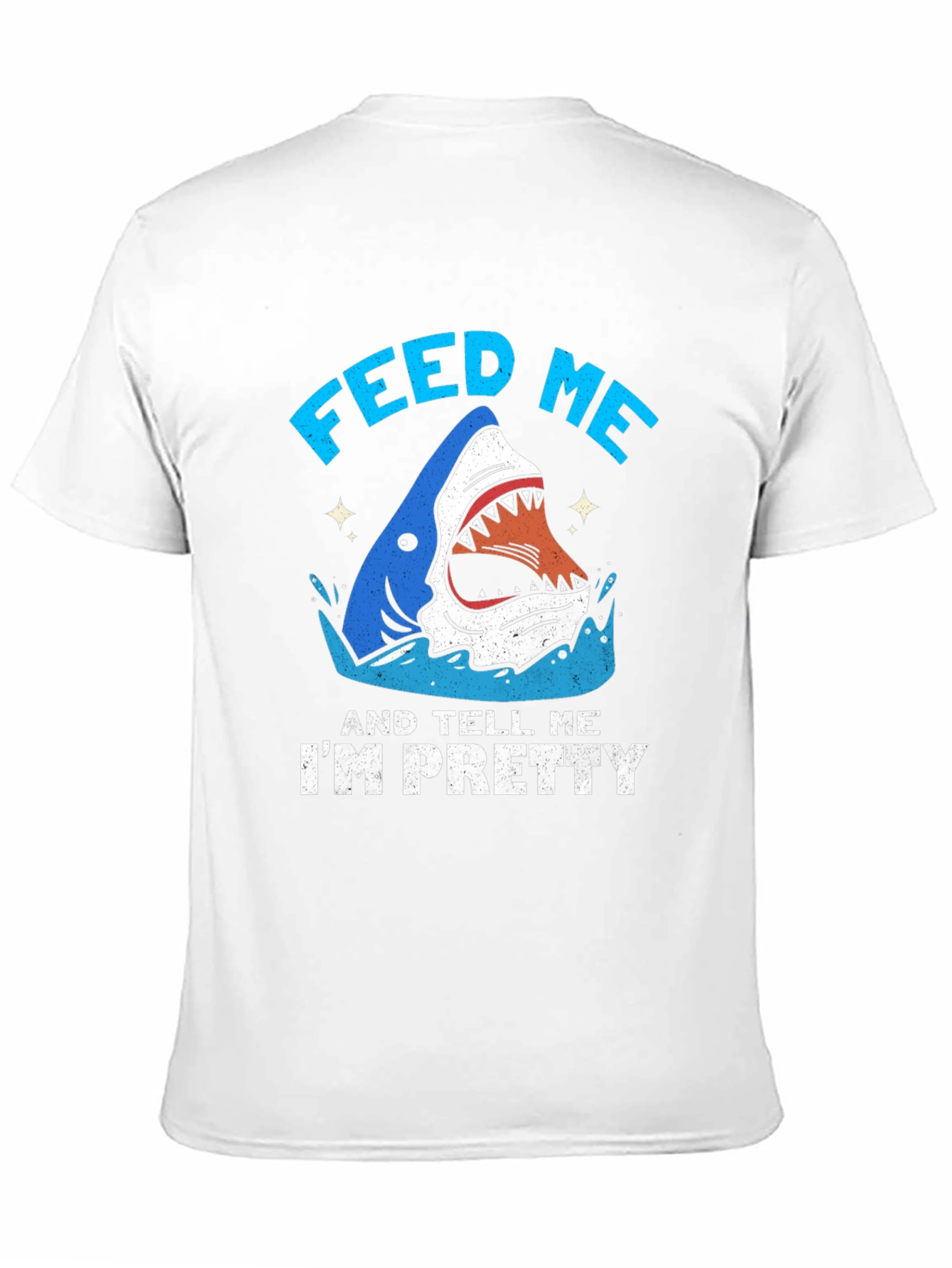 Black Feed Me & Tell Me I'm Pretty Shark Graphic T-Shirt view 11