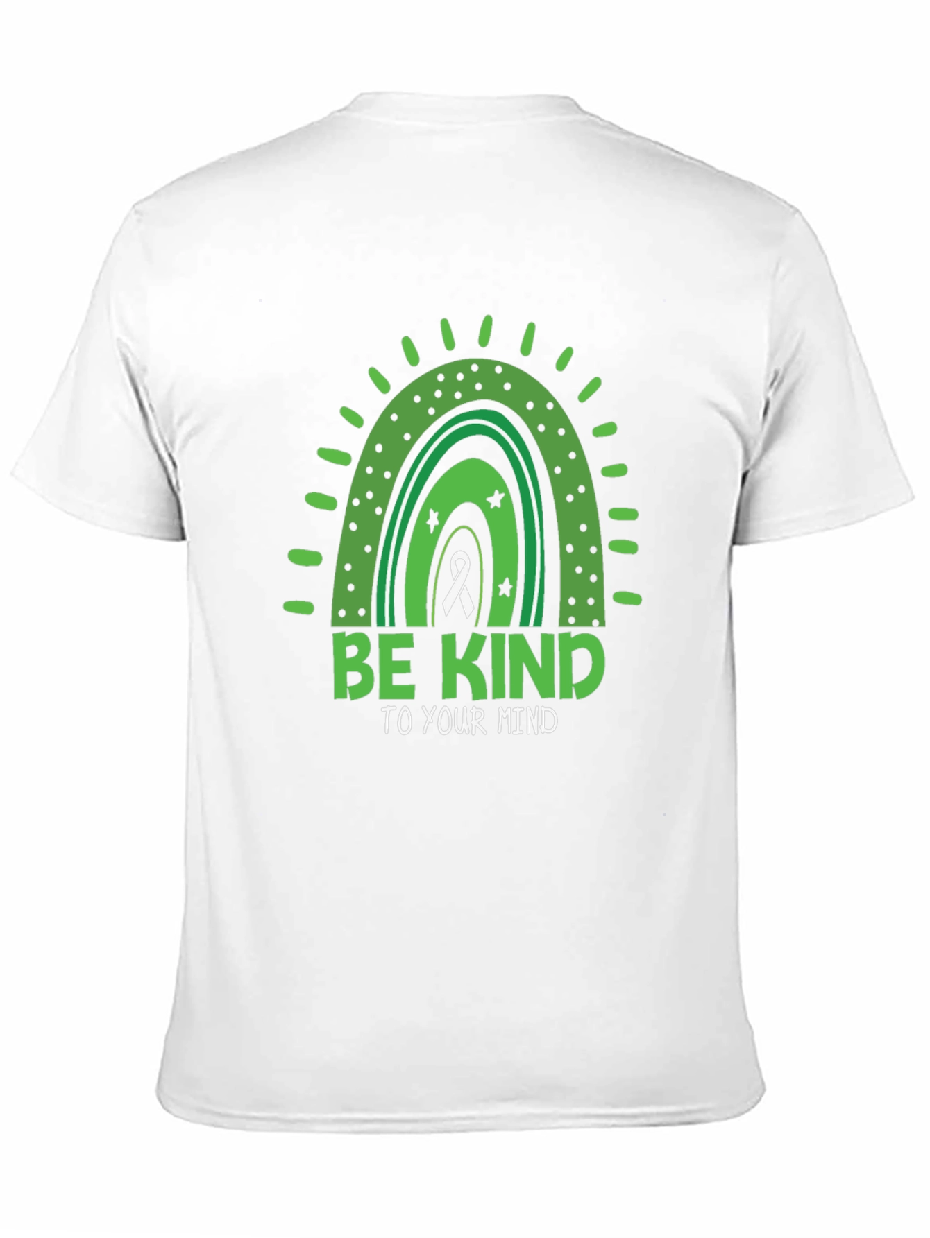 Black Be Kind To Your Mind Mental Health T-Shirt view 11