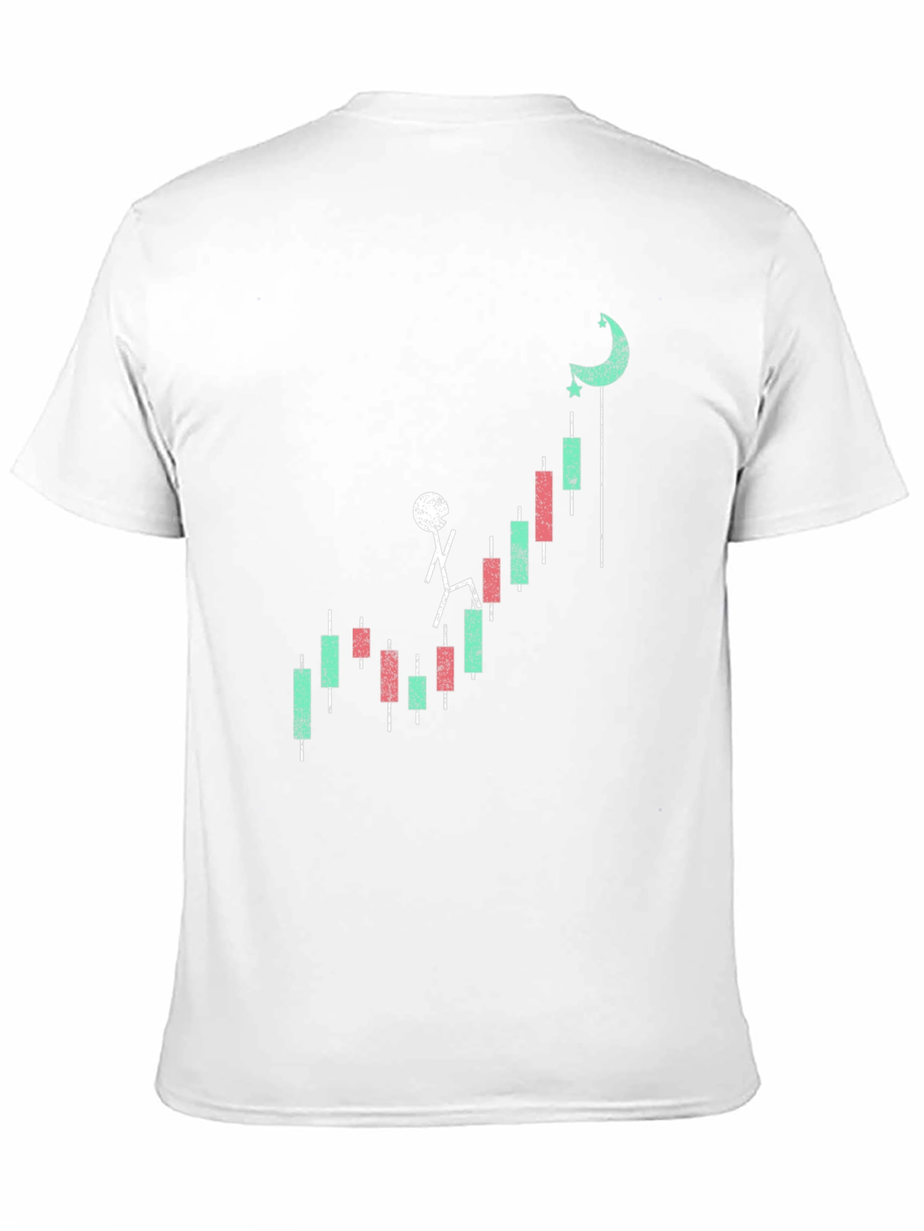Black Stock Climb T-Shirt - Black Cotton Blend Graphic Tee view 11