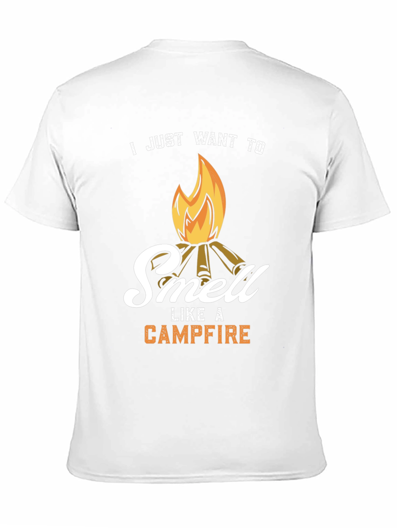 Black Campfire Smell T-Shirt - Camping Lover Gift view 11