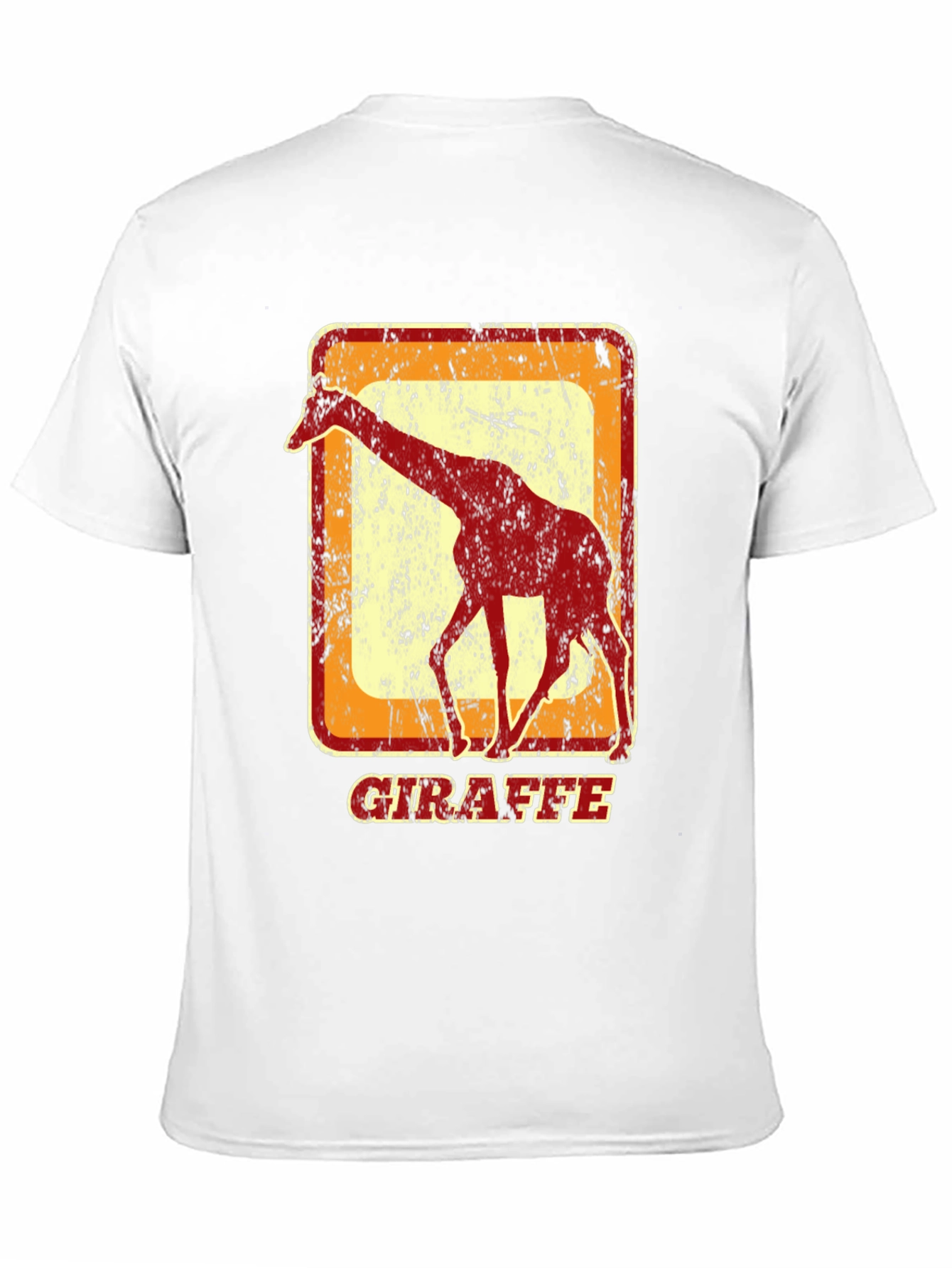 Black Vintage Giraffe Graphic T-Shirt - Cool Animal Tee view 11