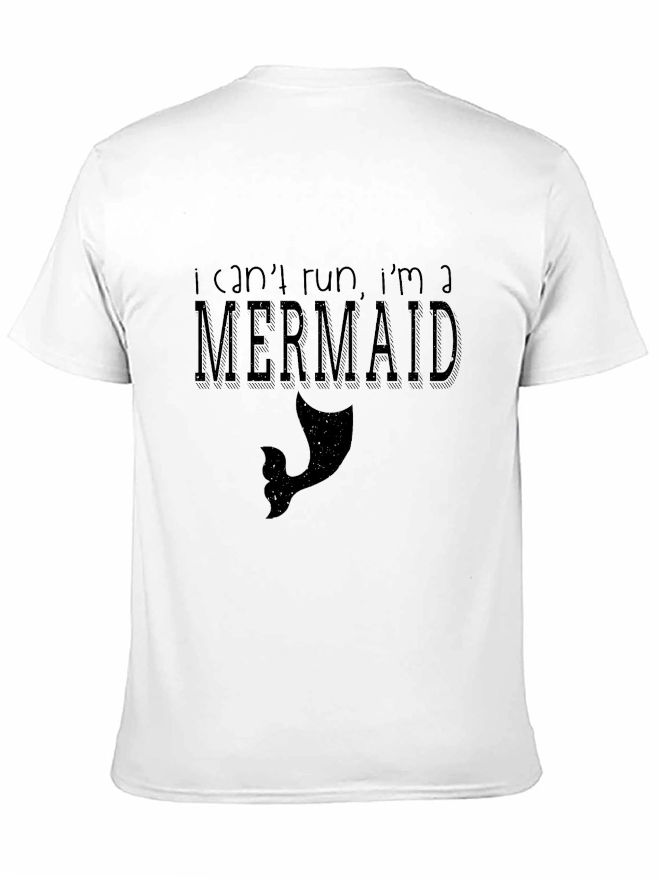 Funny Mermaid T-Shirt - I Can't Run Graphic Tee - 11