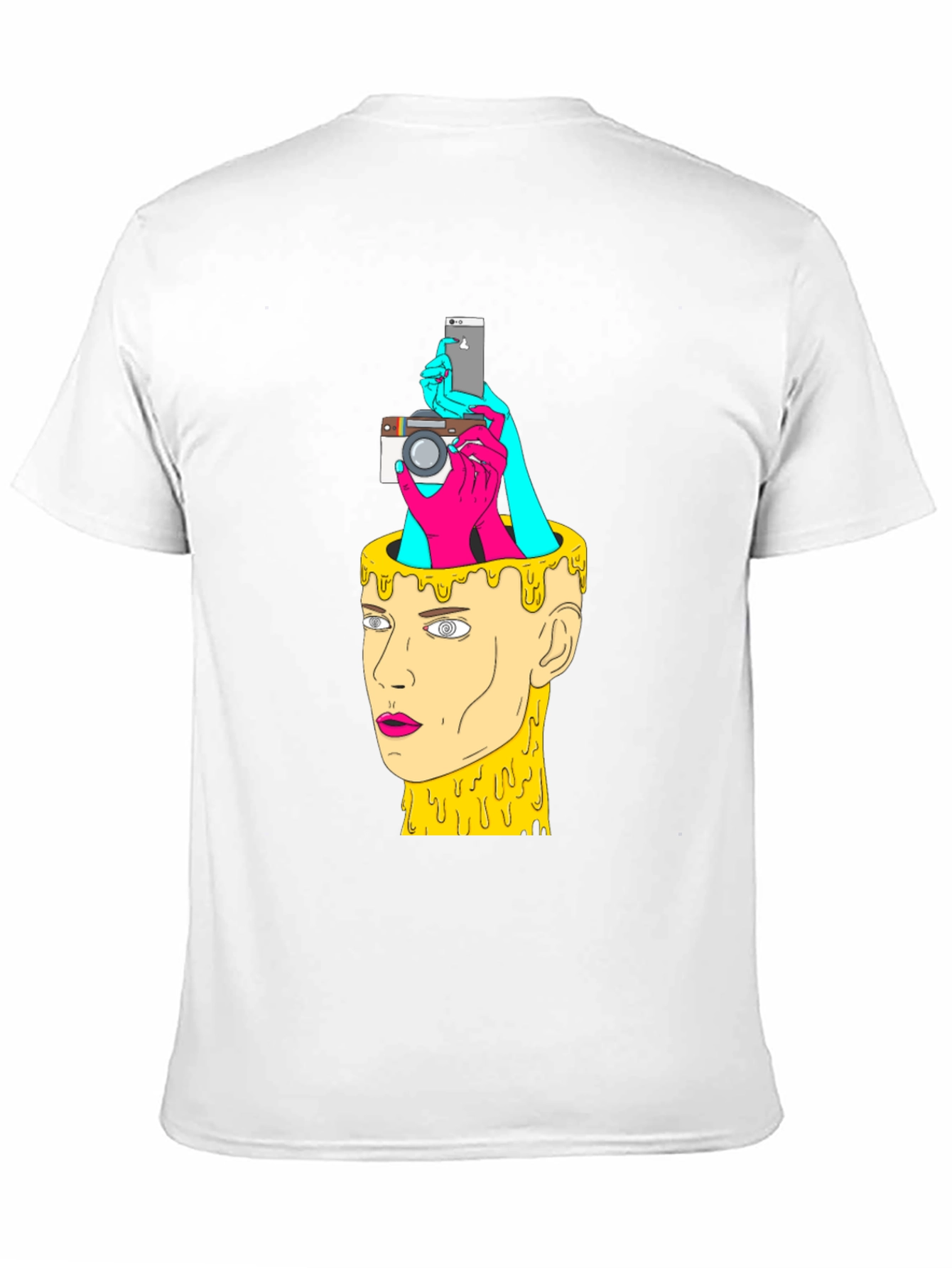 Black Creative Mind Graphic Tee - Black Cotton T-Shirt view 11