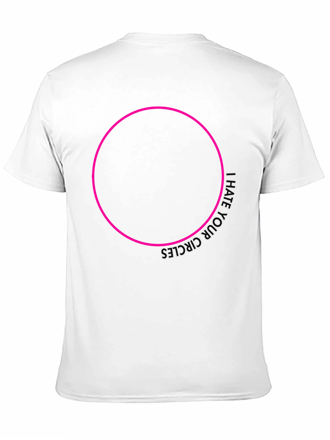 Black I Hate Your Circles Graphic Tee view 11