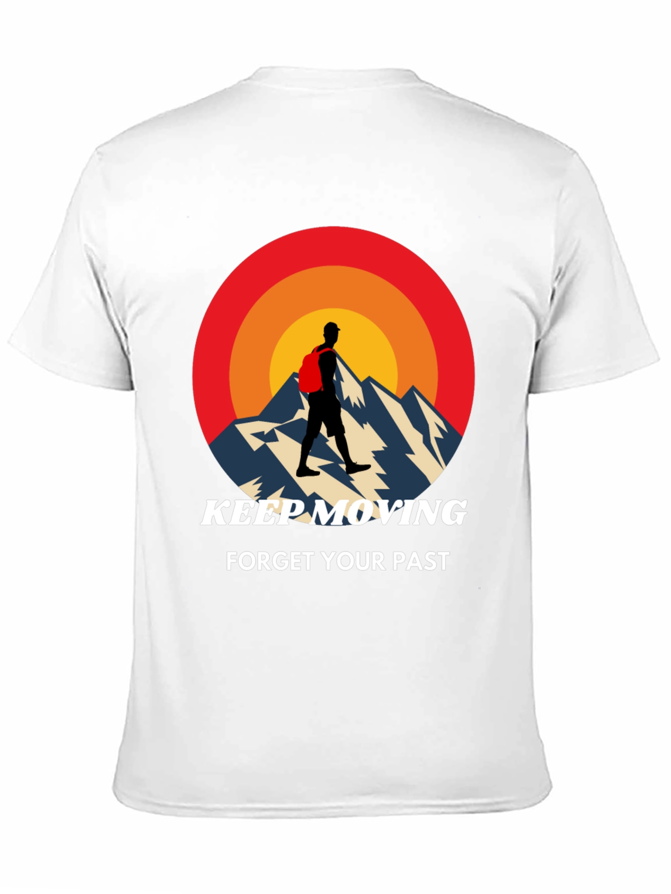 Black Keep Moving Mountain T-Shirt view 11