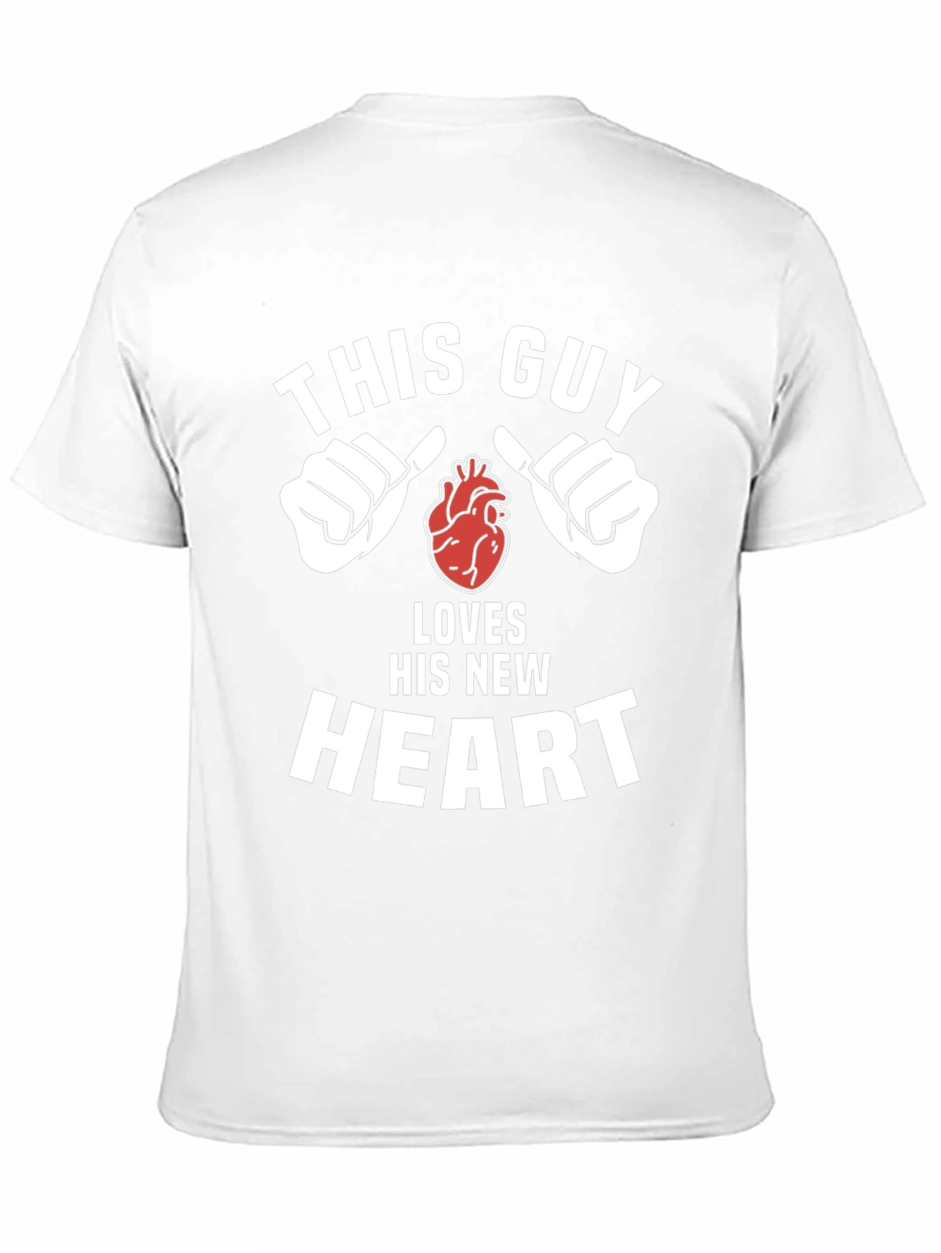 Black This Guy Loves His New Heart Graphic Tee view 11