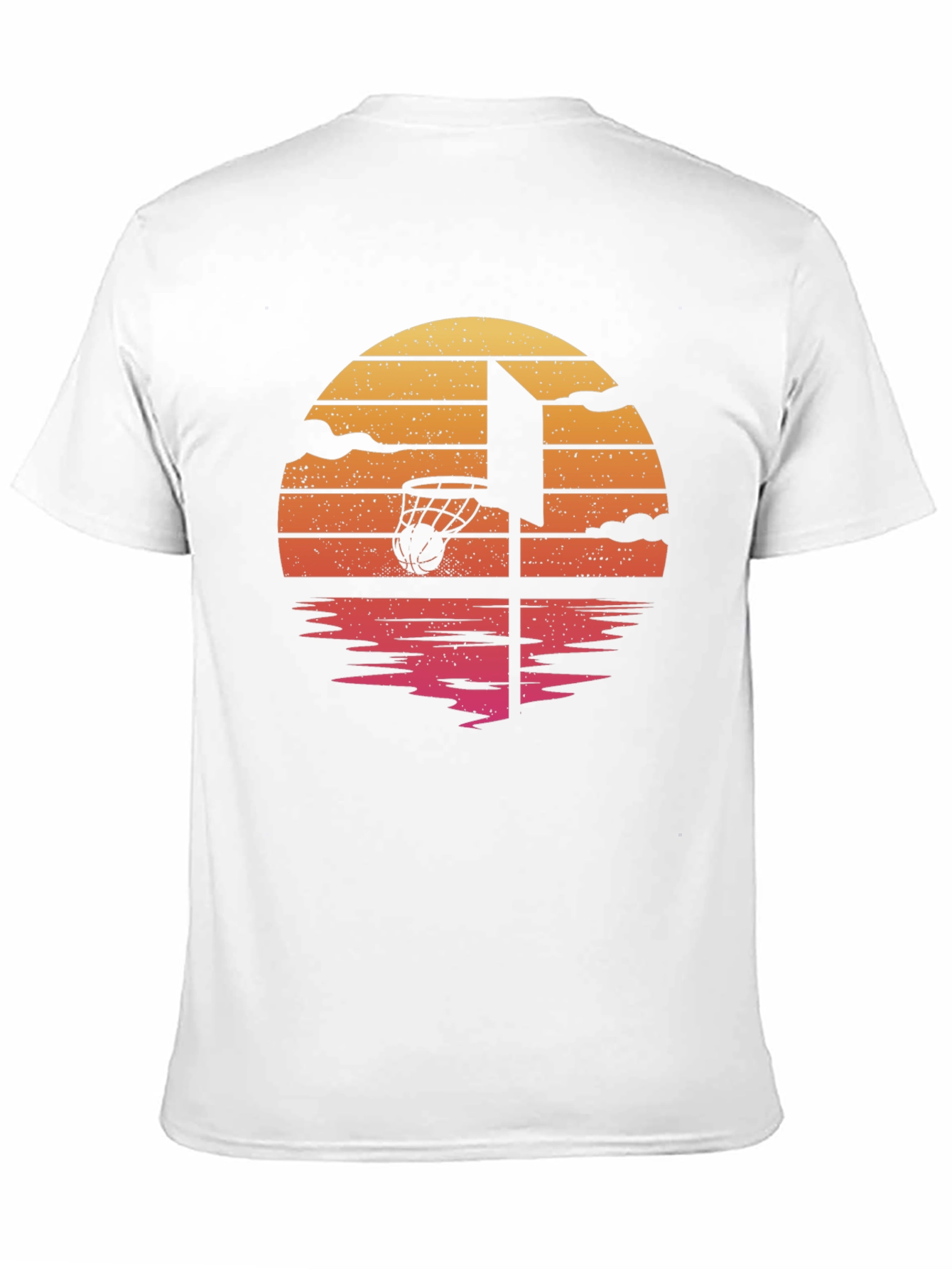 Black Sunset Basketball Graphic Tee view 11