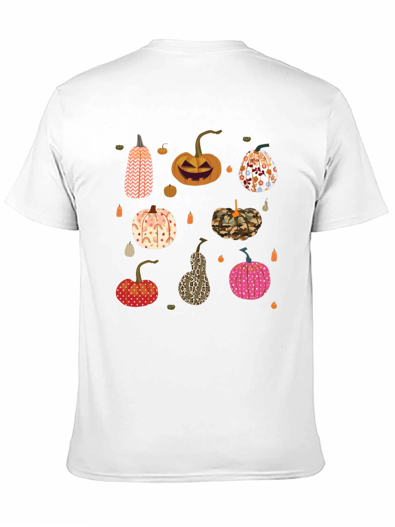 Black Pumpkin Patch Black T-Shirt view 11