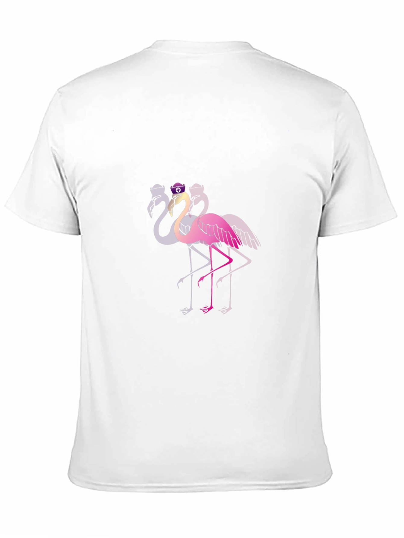 Black Funky Flamingo T-Shirt - Black Cotton Blend view 11