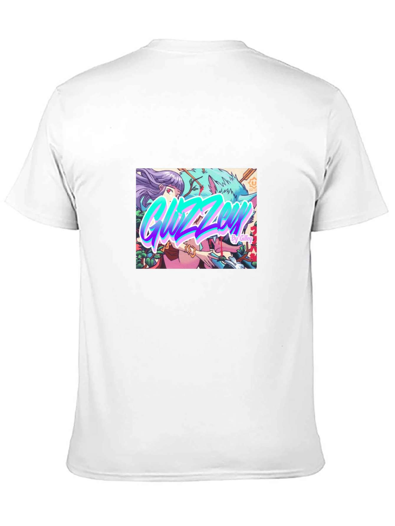 Black Guzzen Anime Art Black T-Shirt view 11