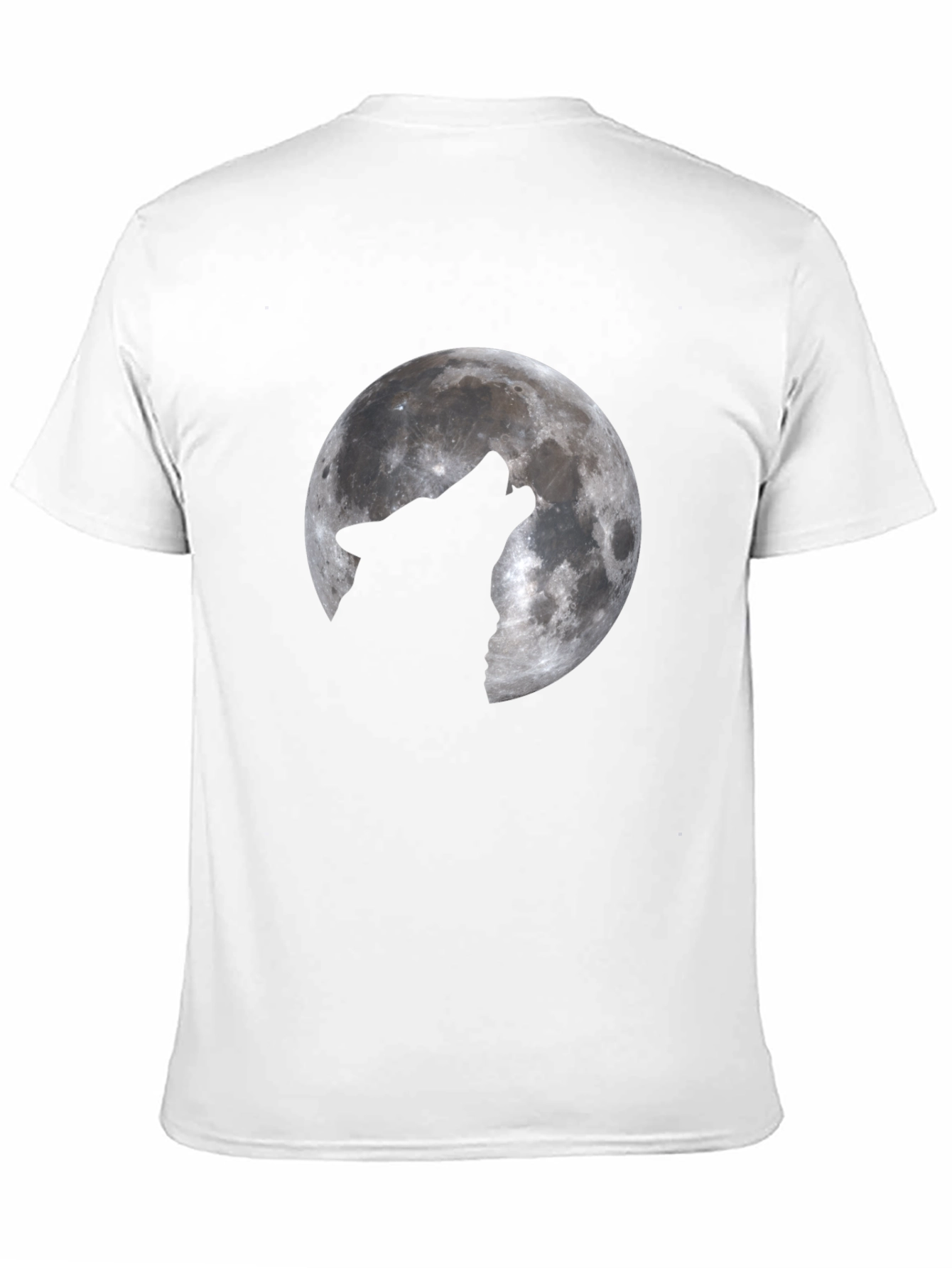 Black Wolf Moon Graphic T-Shirt - Black Cotton Tee view 11