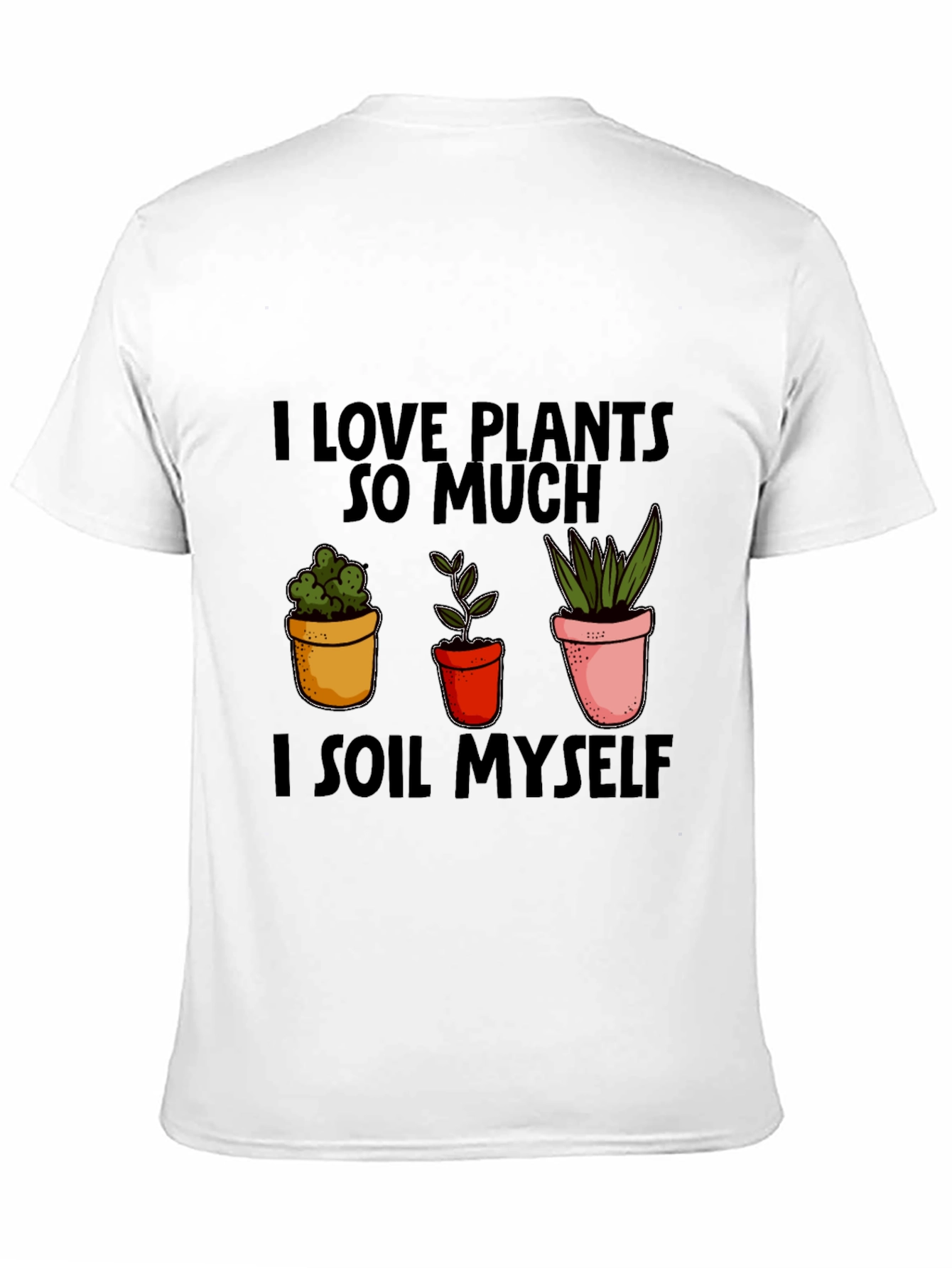 Black I Love Plants T-Shirt Funny Gardening Shirt view 11