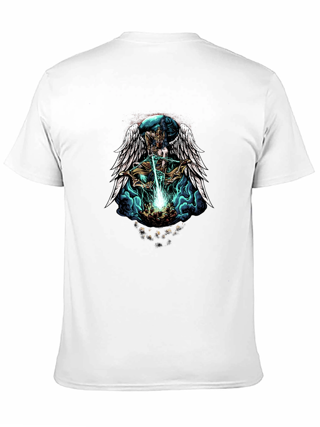 Black Winged Angel Archer Graphic Tee view 11