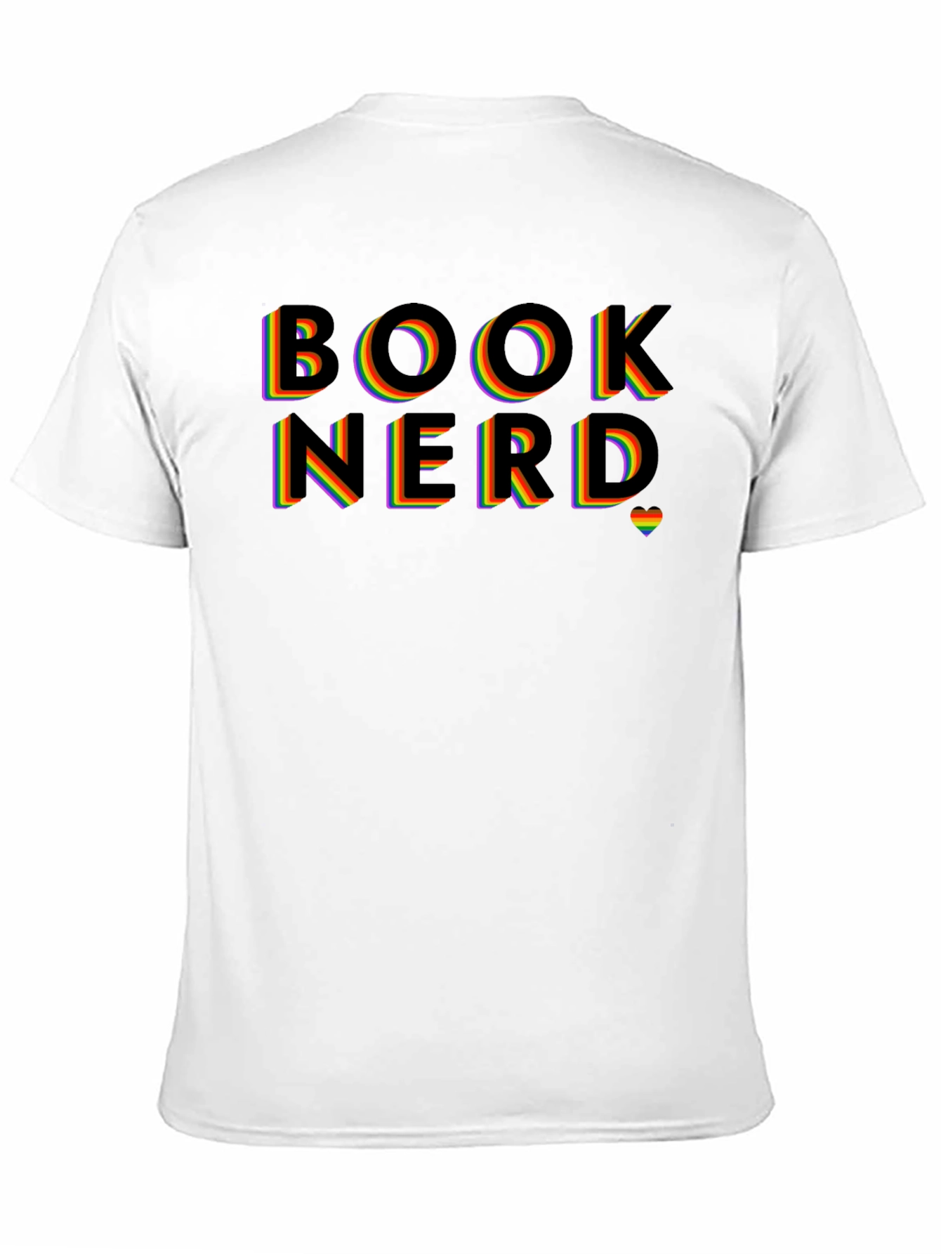 Black Rainbow Book Nerd T-Shirt view 11