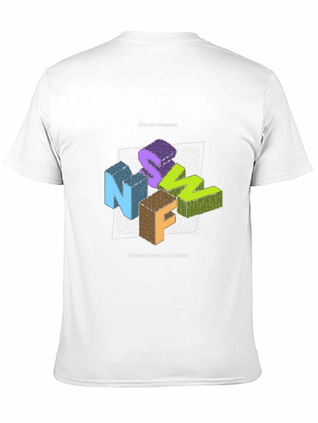 Black Funny "I'm Not Arguing" Graphic T-Shirt view 11