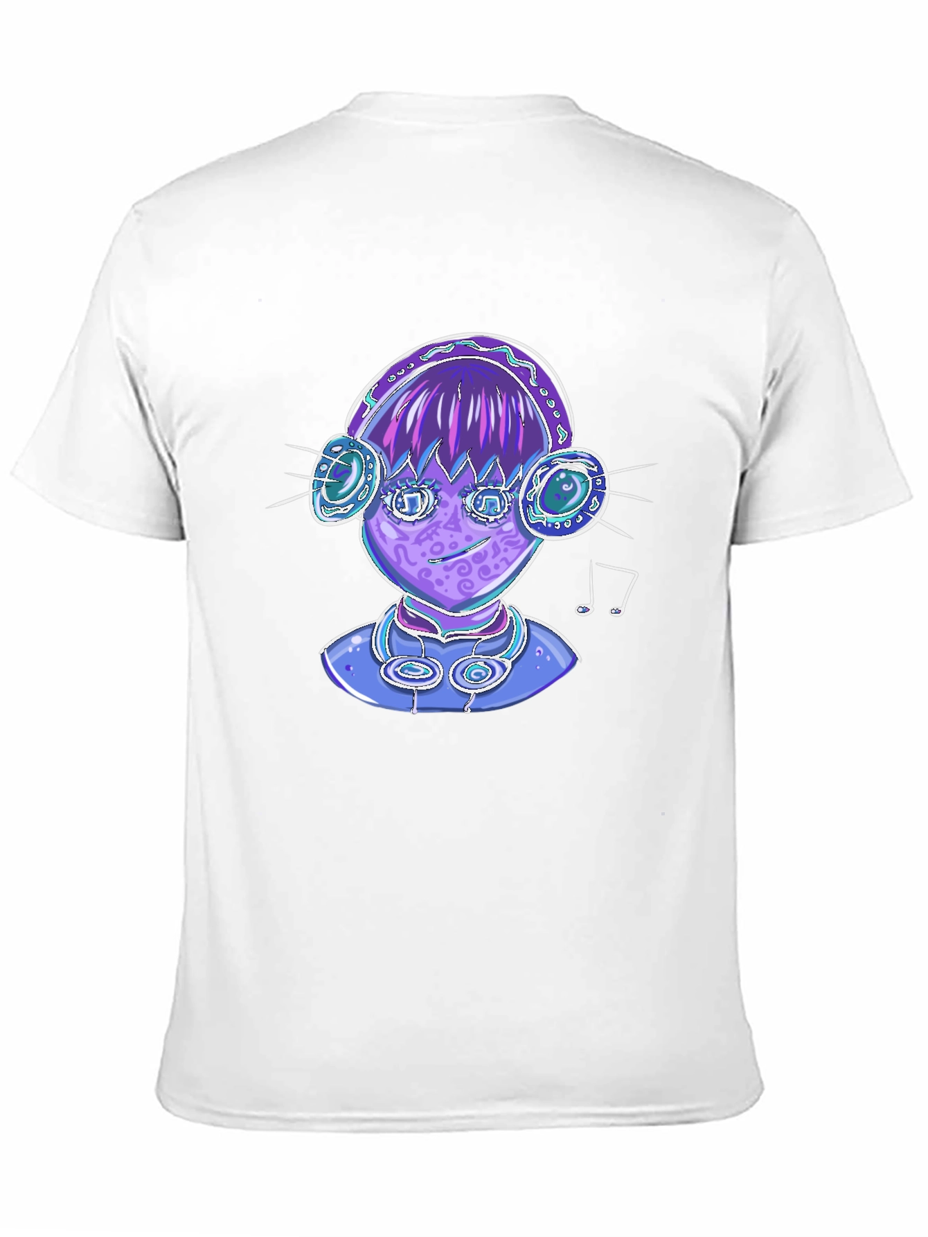 Black Groovy Tunes Tee - Black Graphic T-Shirt view 11