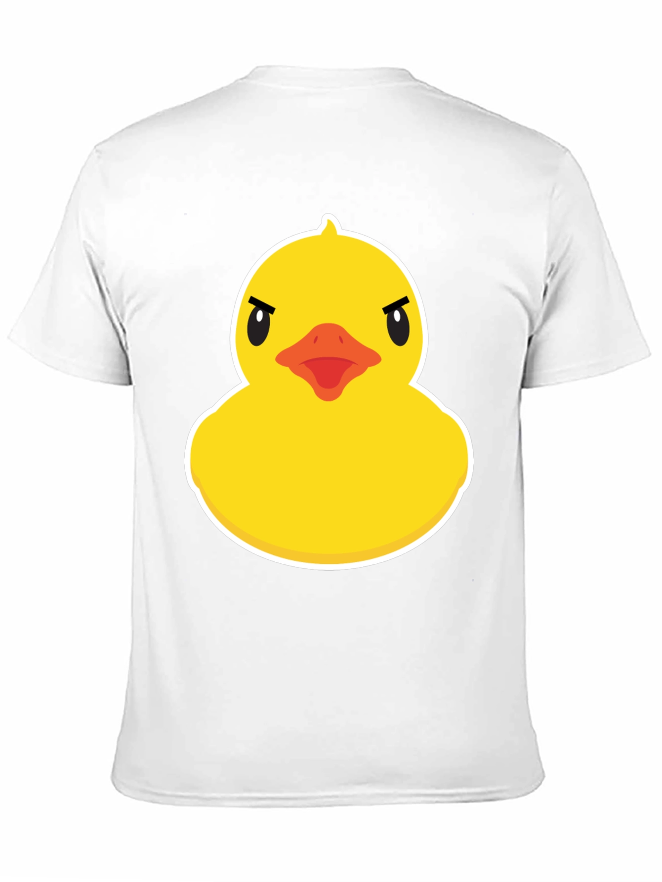 Black Angry Duck Graphic T-Shirt - Unique Design view 11