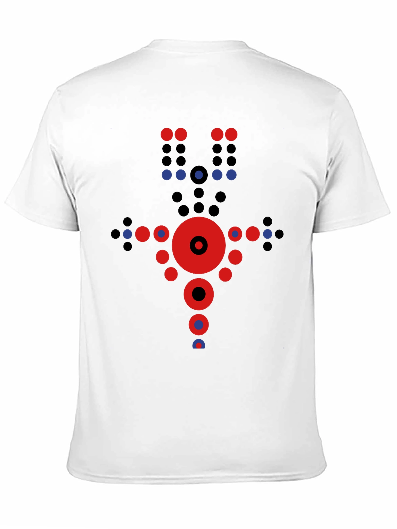 Black Abstract Geometric Graphic Print Tee - Black view 11