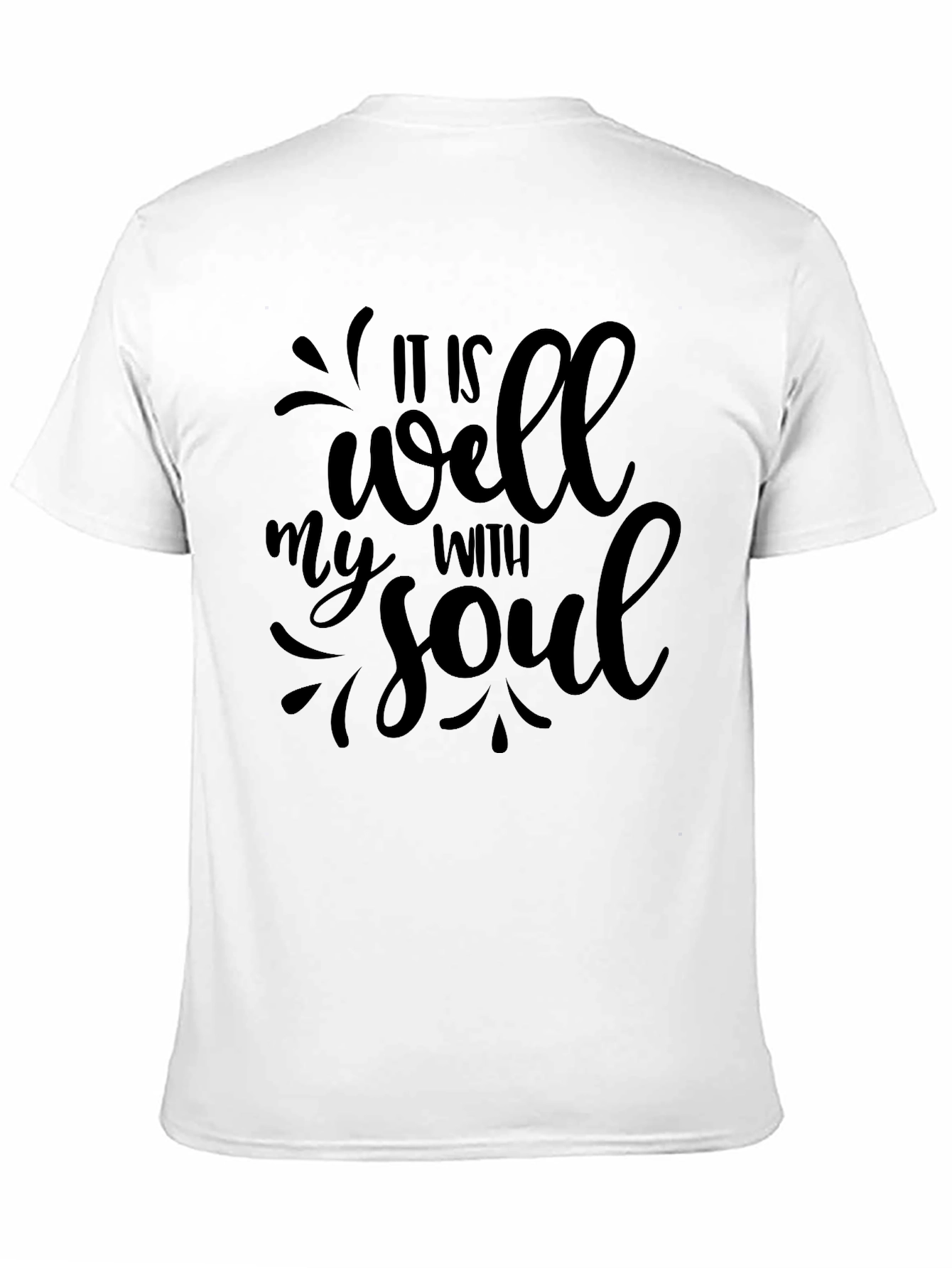 Black It Is Well With My Soul Black T-Shirt view 11