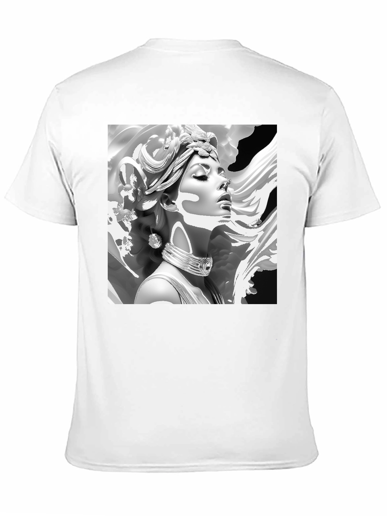 Black Elegant Medusa Graphic Tee - Classic Black view 11