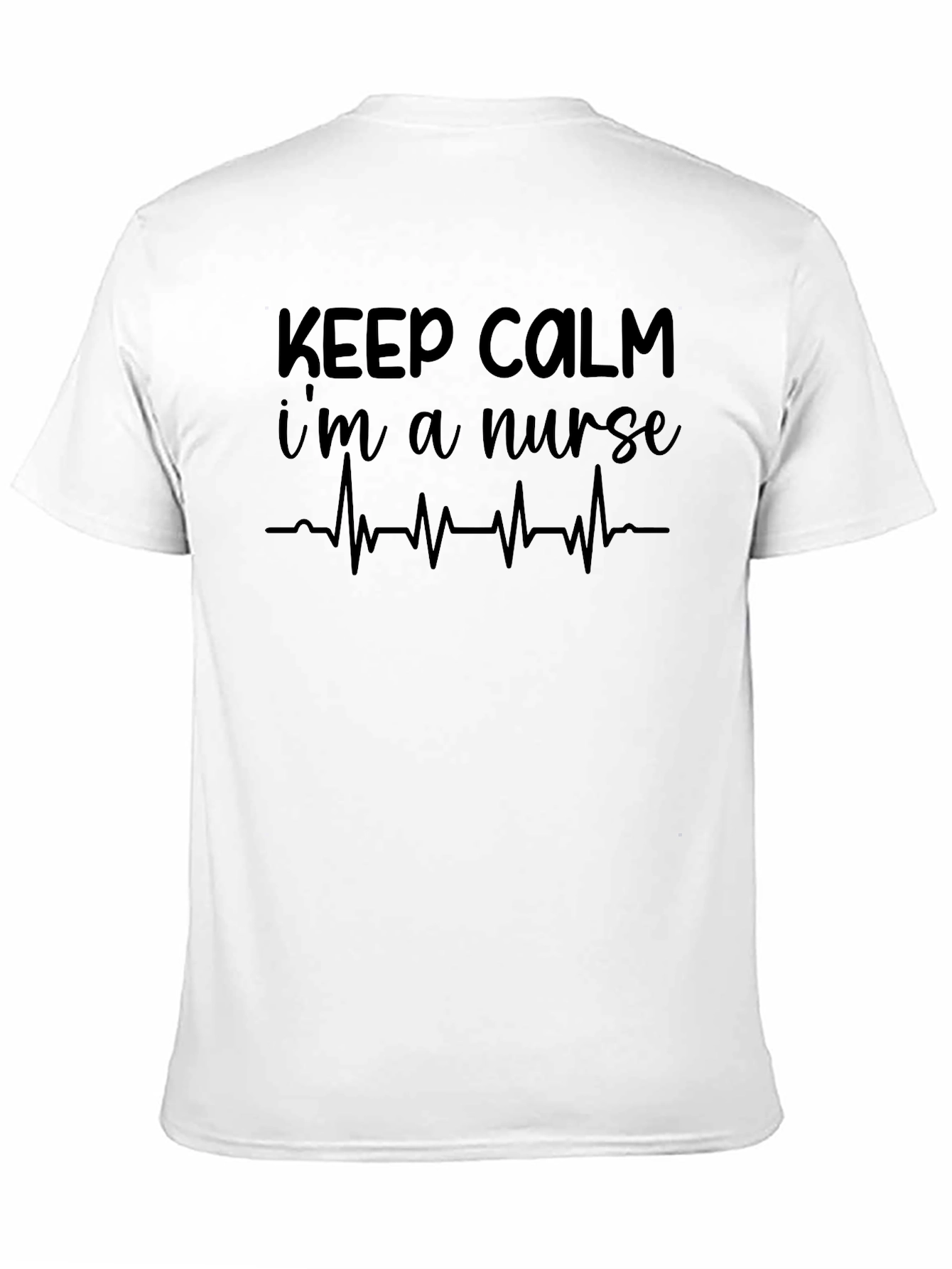 Black Keep Calm I'm A Nurse T-Shirt - Medical Apparel view 11