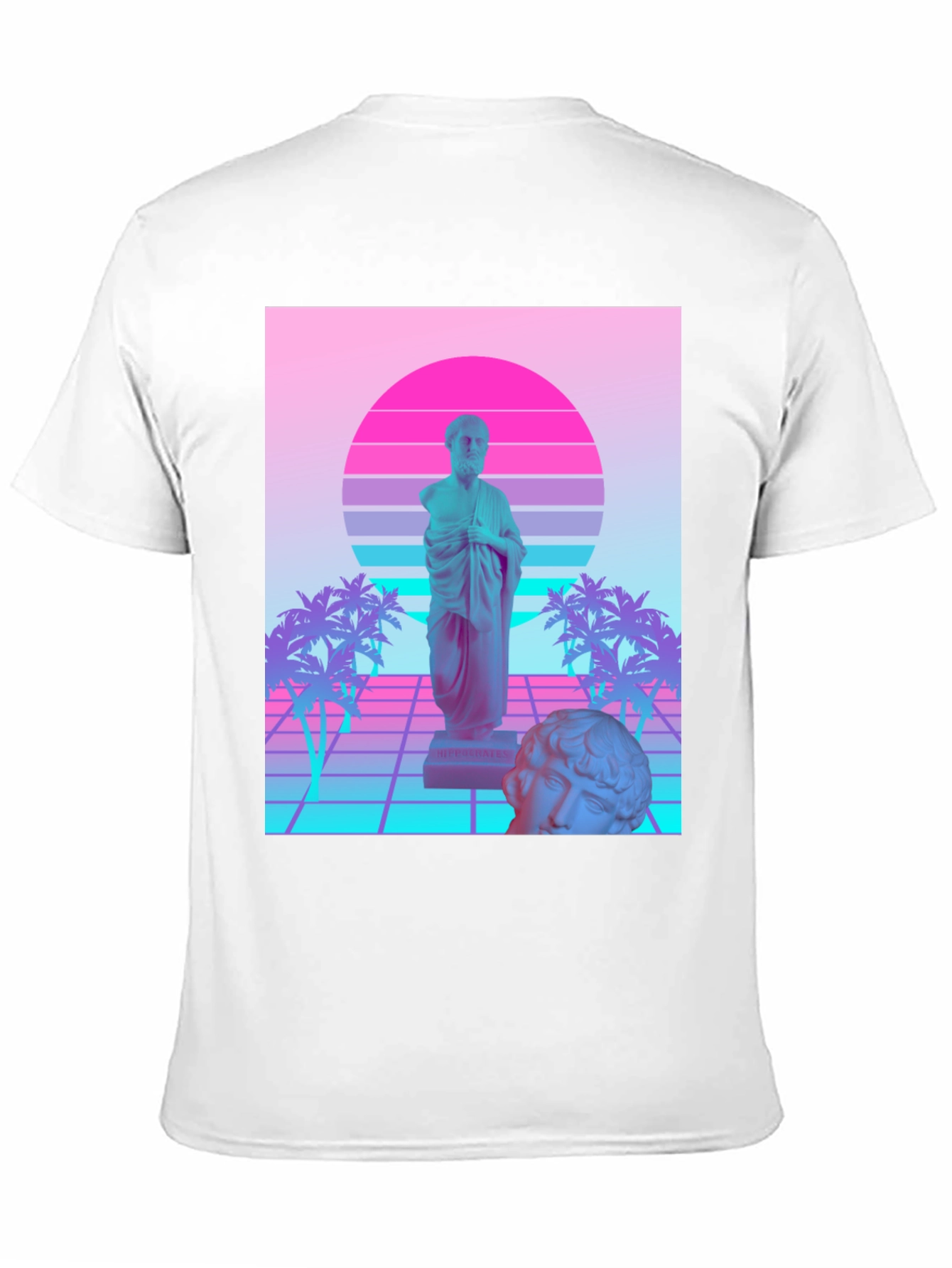 Black Vaporwave Statue T-Shirt - Retro Aesthetic Tee view 11
