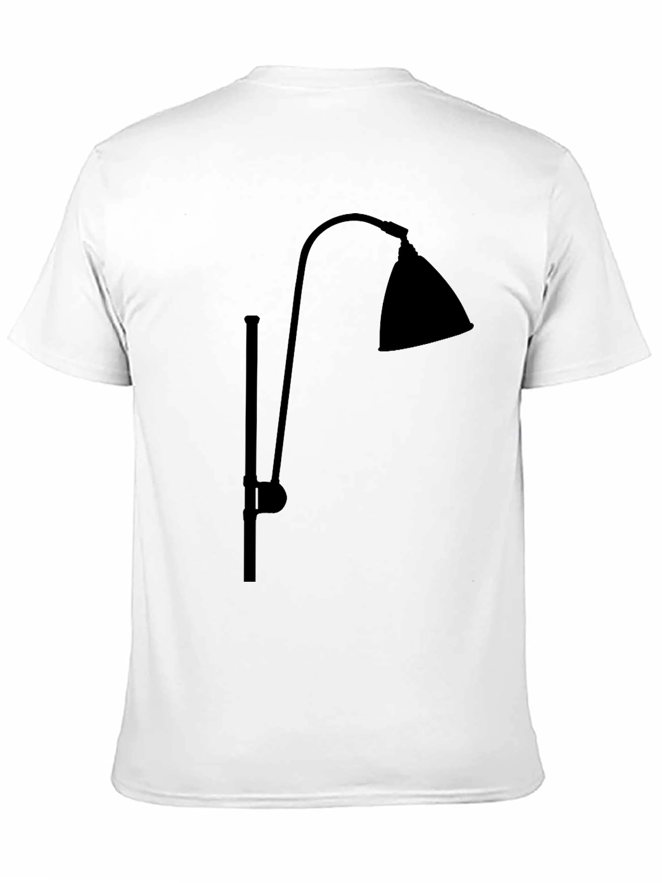 Black Modern Lamp Graphic Tee - Stylish Black T-Shirt view 11