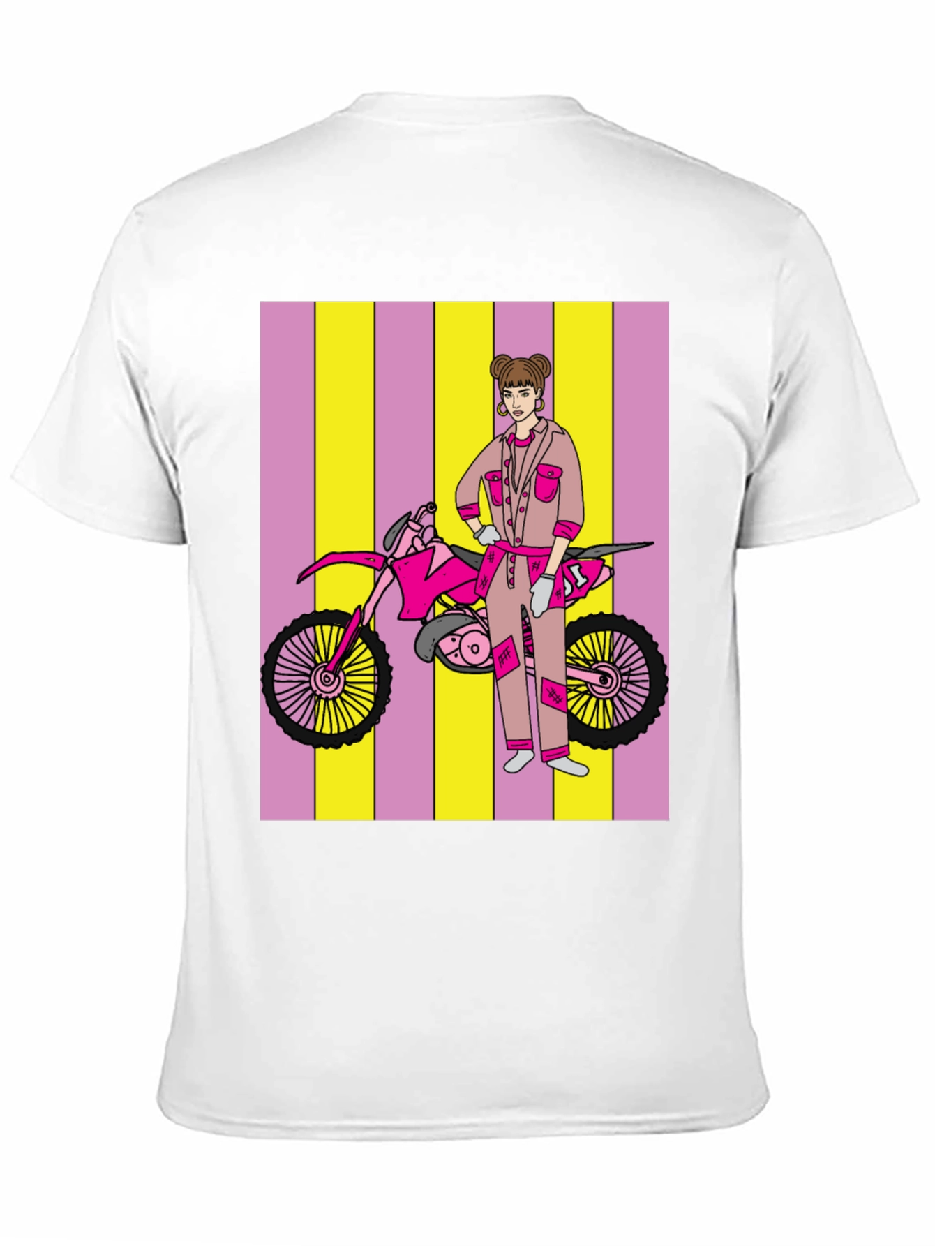 Black Motorcross Girl Graphic T-Shirt - Bold Style view 11