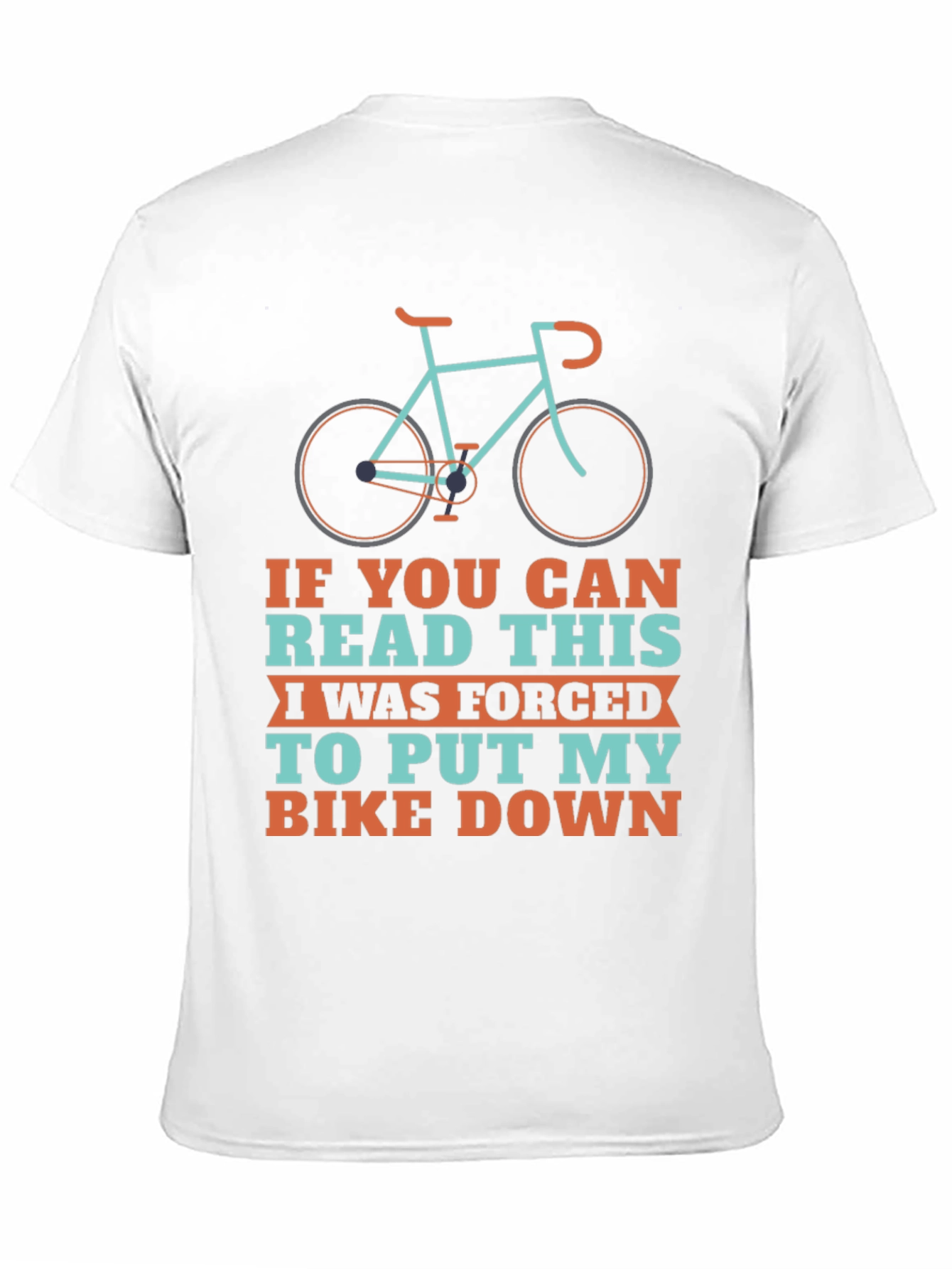 Black Funny Biker T-Shirt - "If You Can Read This" Cycling Tee view 11