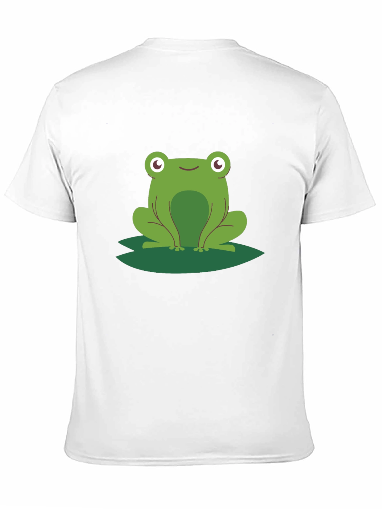 Black Frog on Lily Pad Graphic Tee - Black Cotton view 11