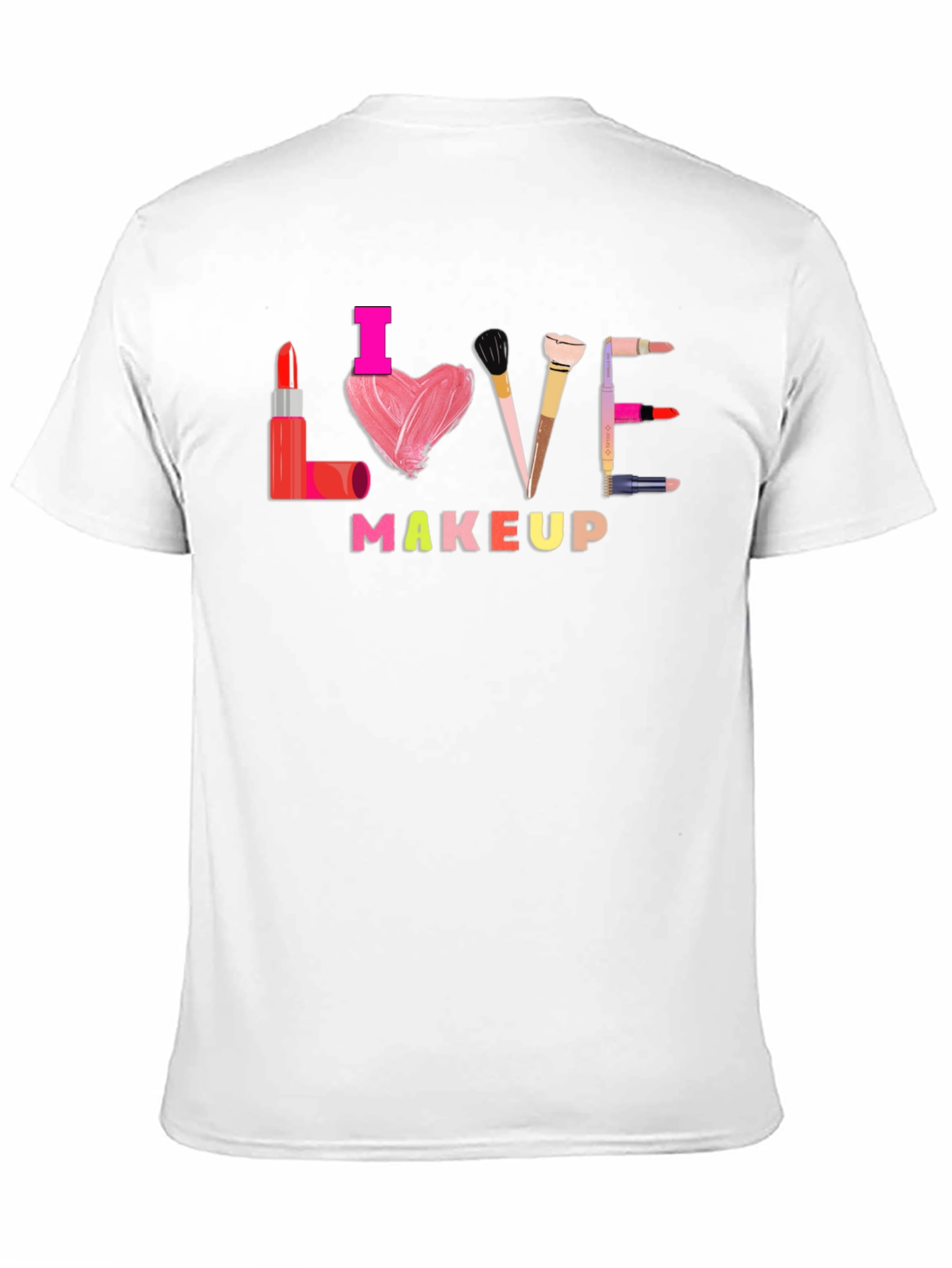 Black I Love Makeup T-Shirt view 11