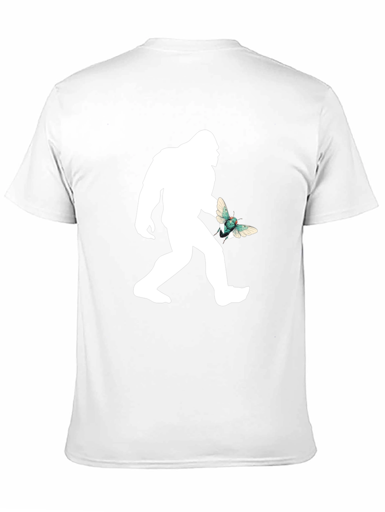 Black Sasquatch & Butterfly Graphic T-Shirt - Black view 11