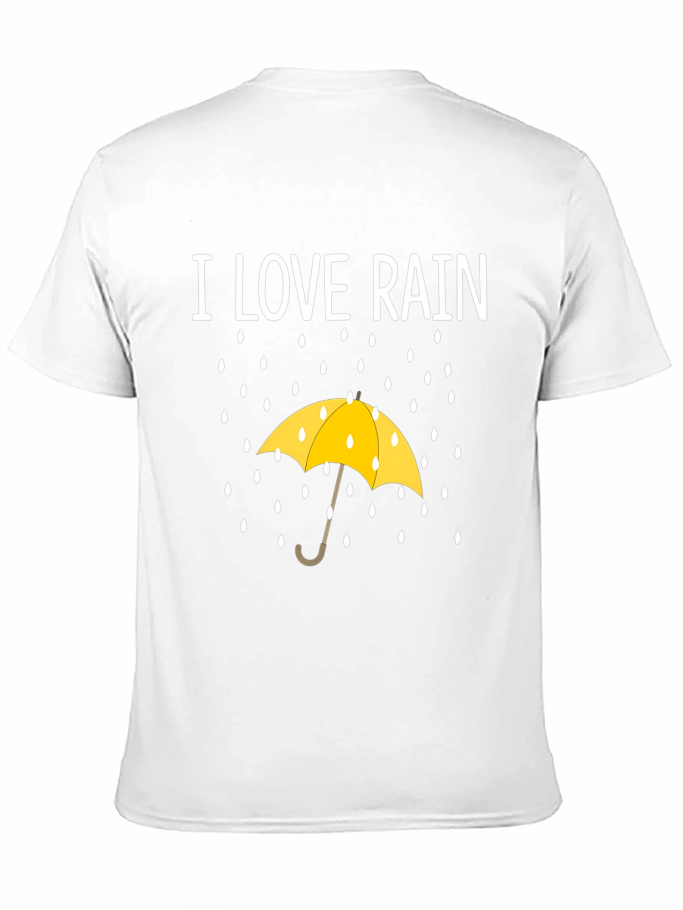 Black I Love Rain T-Shirt - Weather Umbrella Graphic Tee view 11