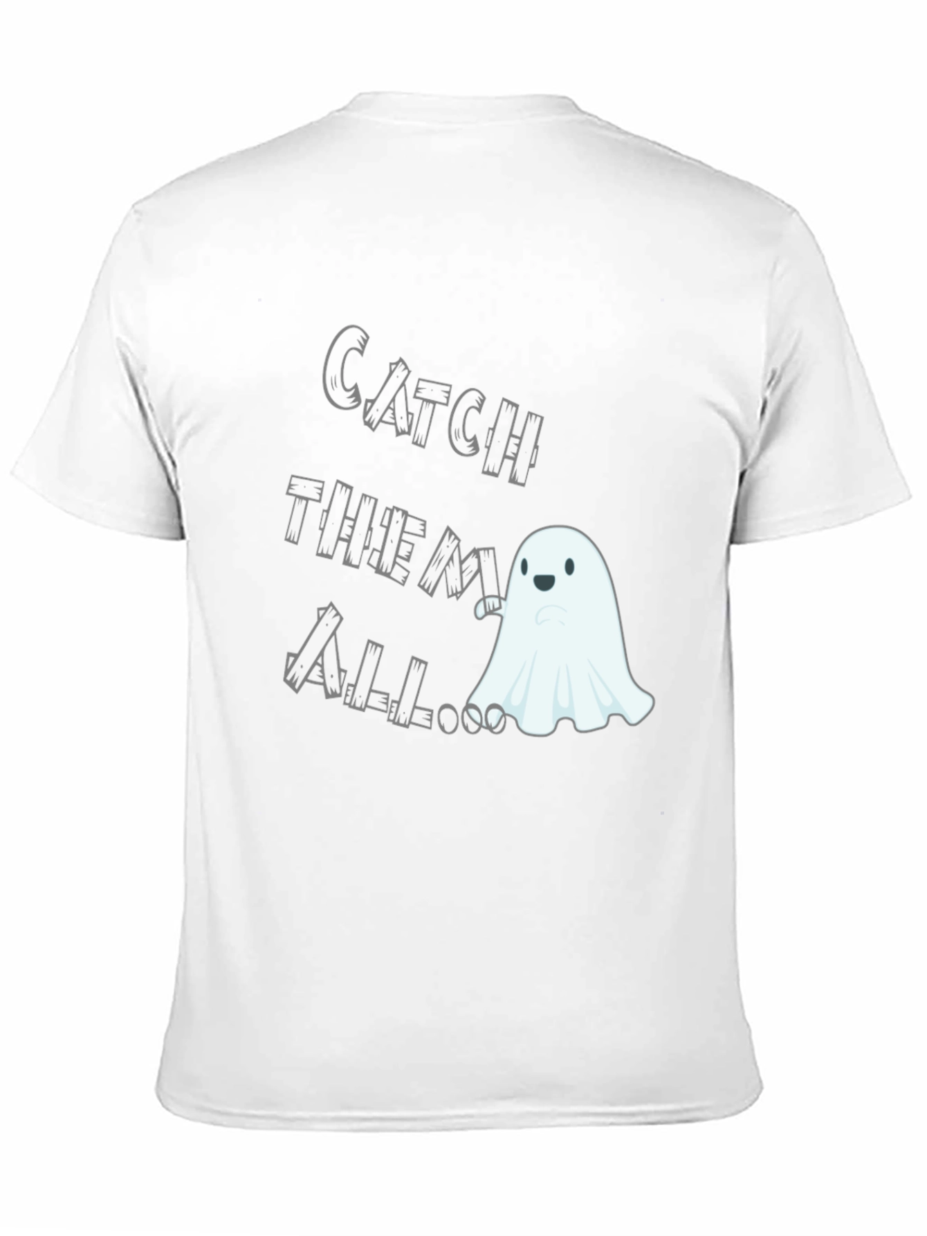 Black Catch Them All Ghost T-Shirt - Spooky Season Fun! view 11