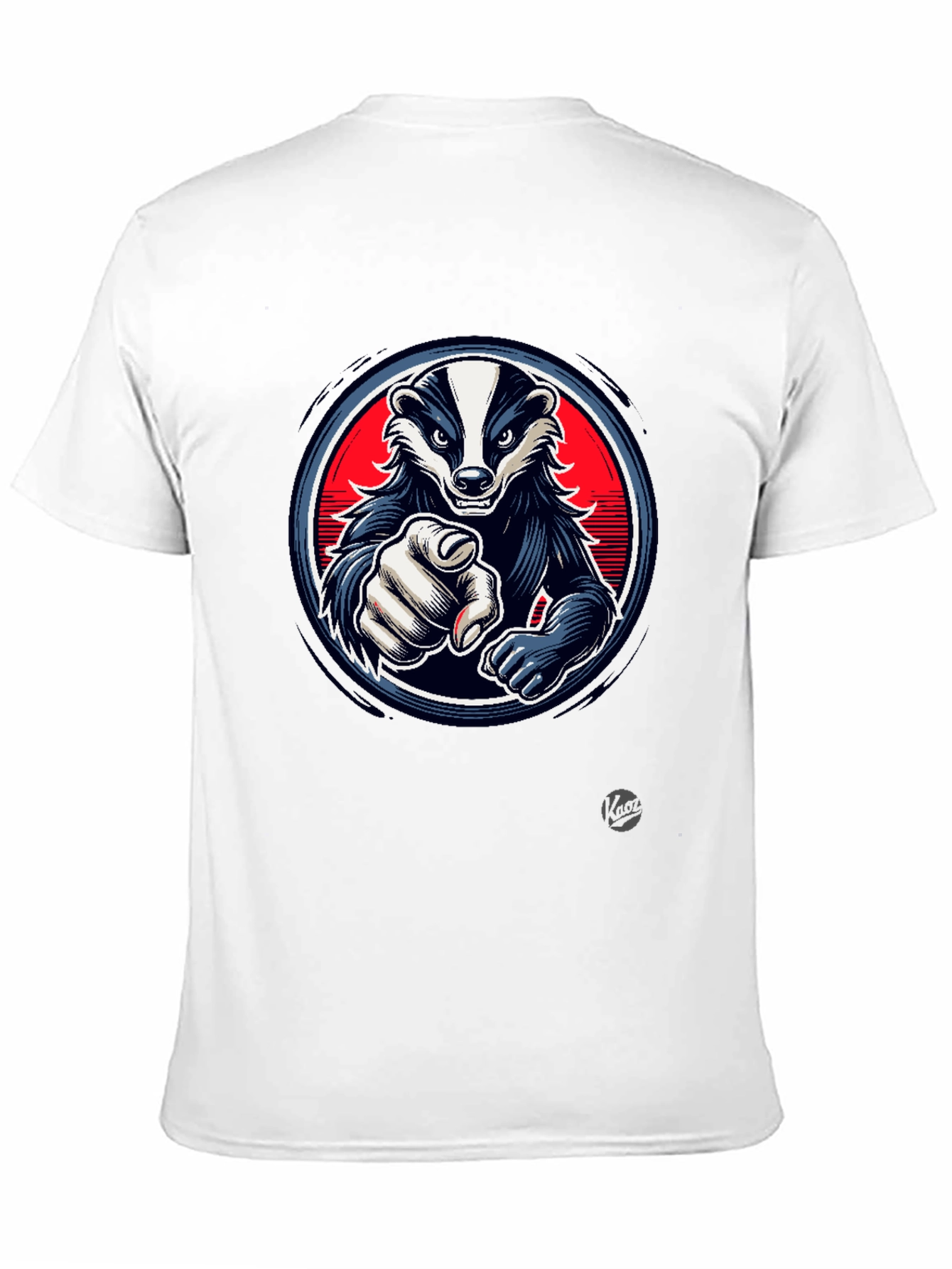 Black Cool Badger Graphic T-Shirt view 11