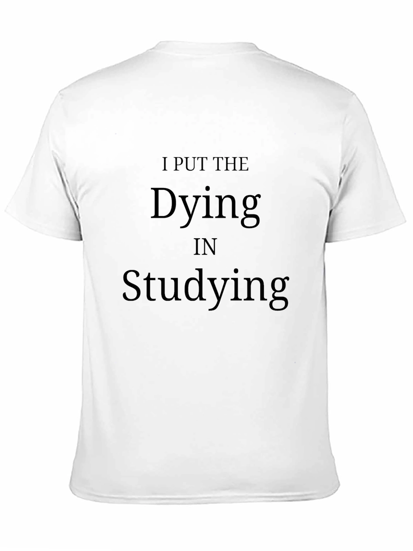 Black Dying in Studying Graphic Tee - Black view 11