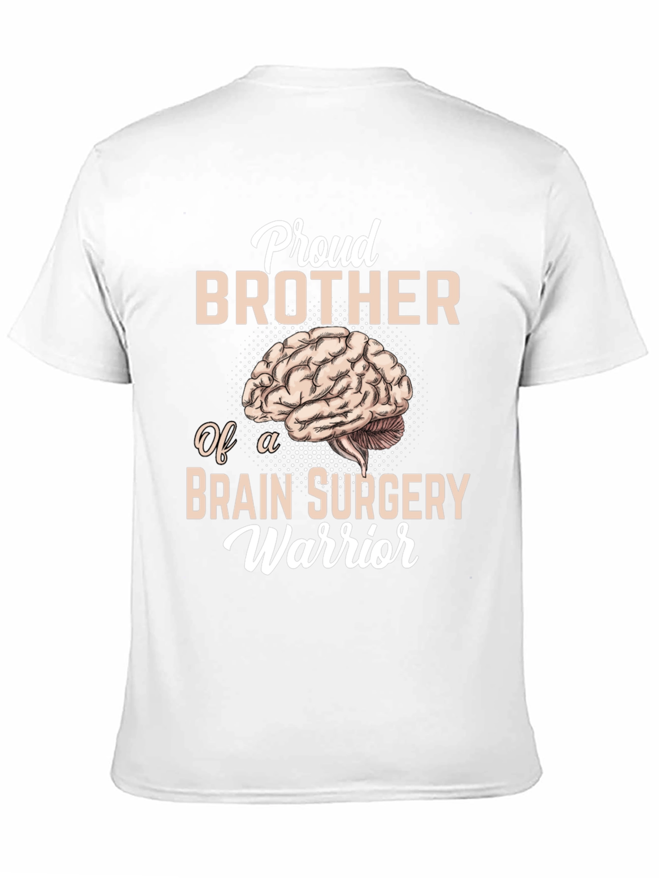 Black Proud Brother Brain Surgery Warrior T-Shirt view 11