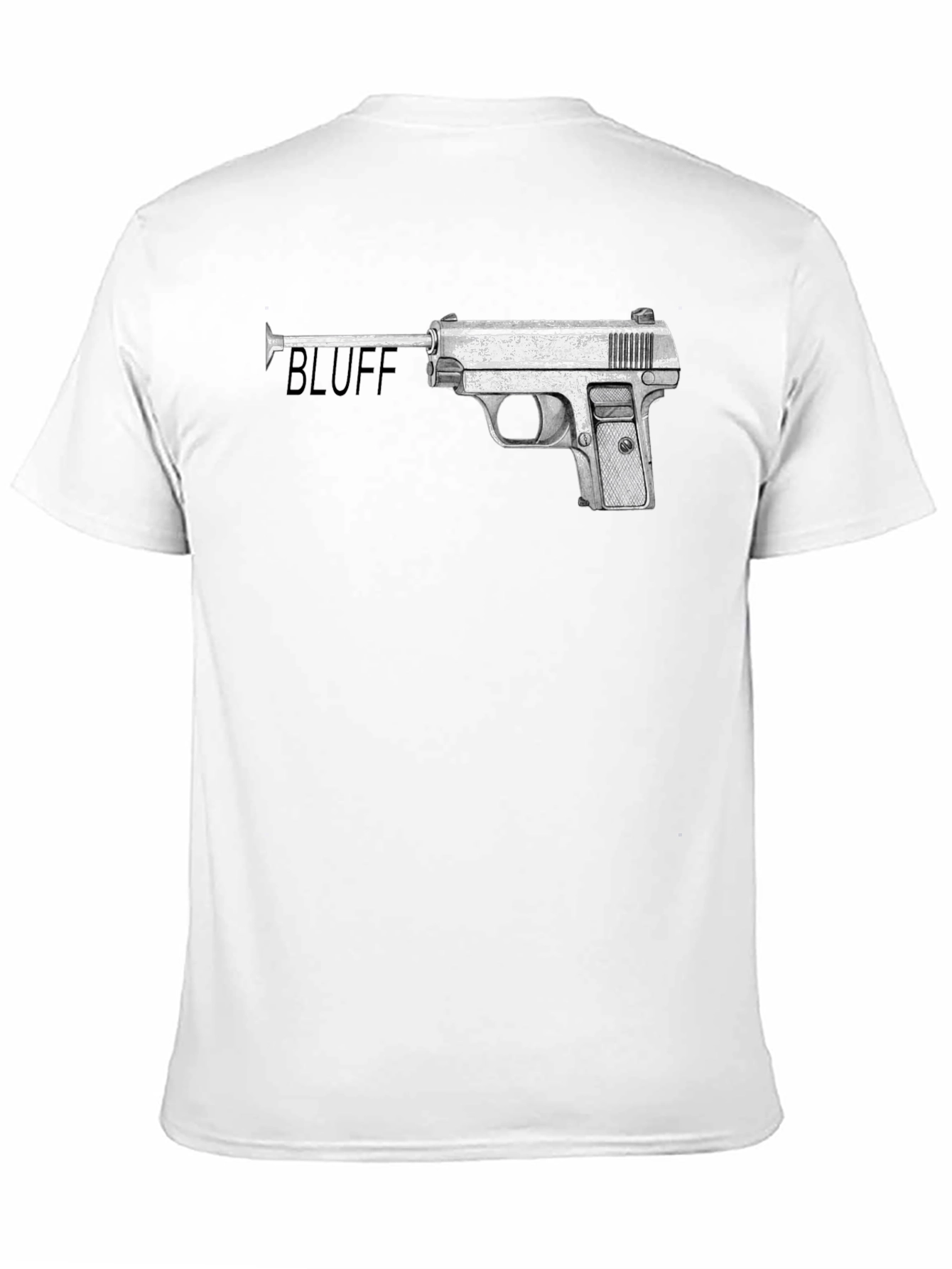 Black Bluff Gun Graphic Tee - Stylish Statement Shirt view 11