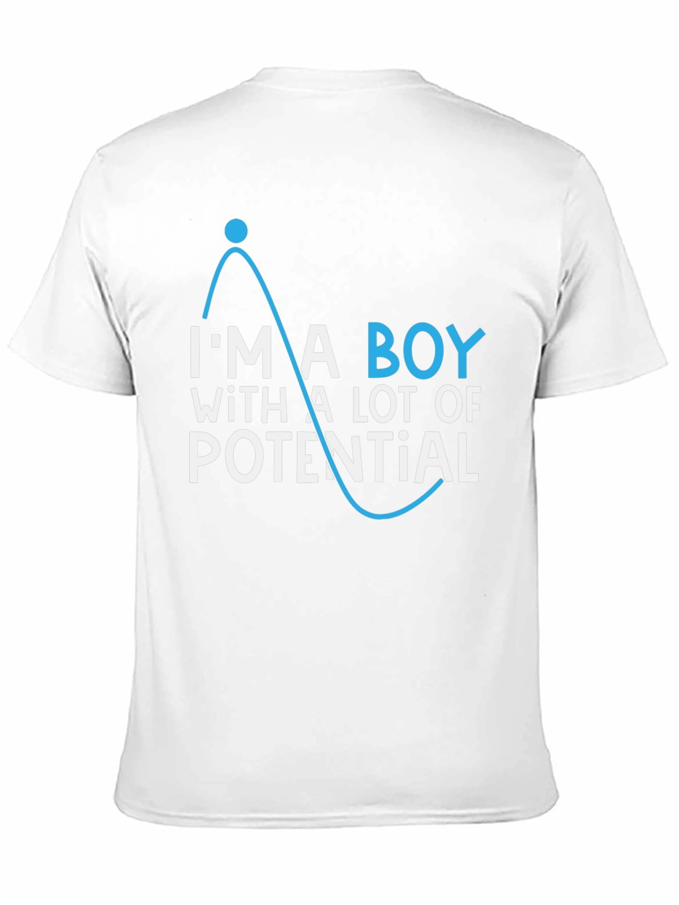 Black Potential Boy T-Shirt - Funny Physics Tee view 11