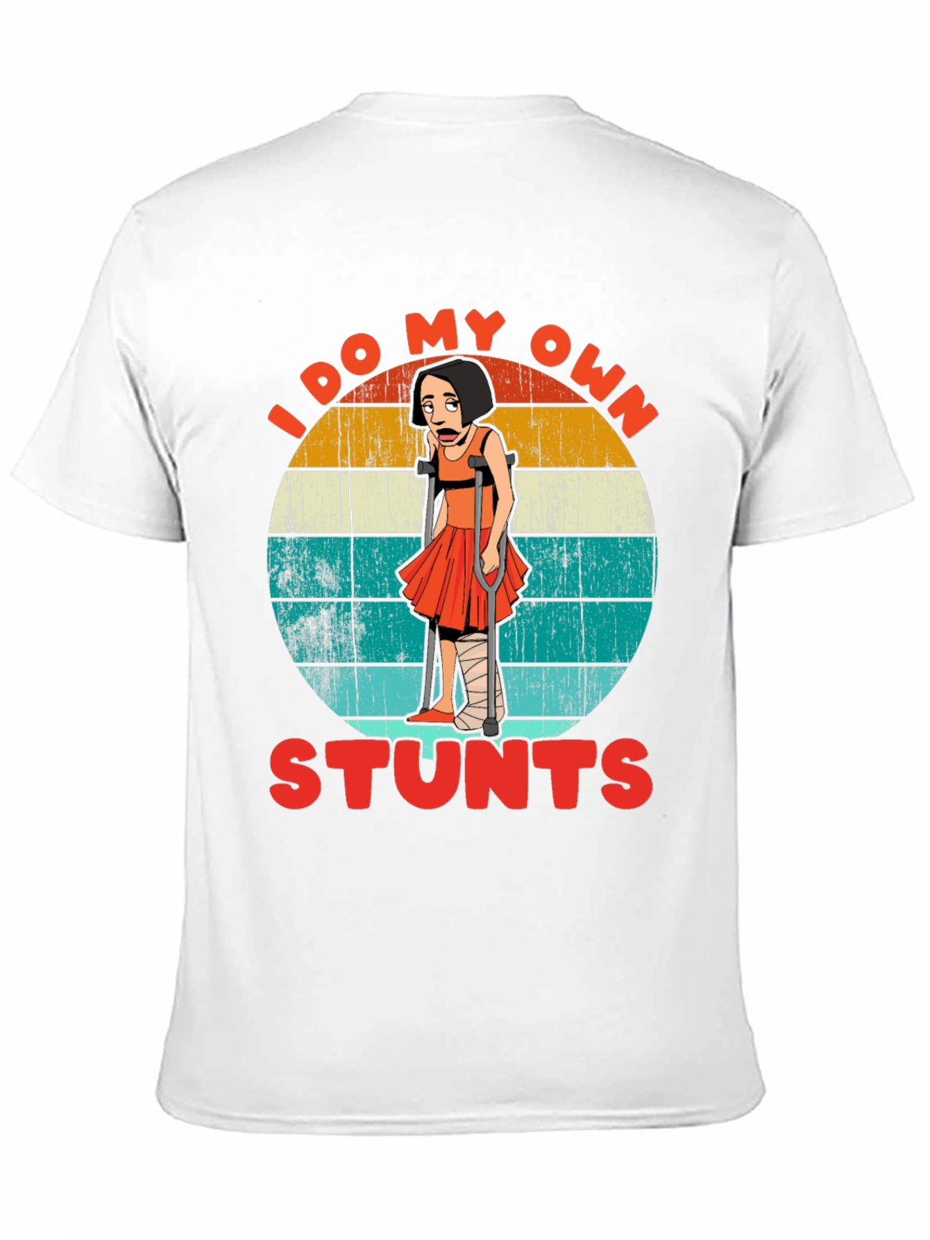 Black I Do My Own Stunts Graphic T-Shirt view 11