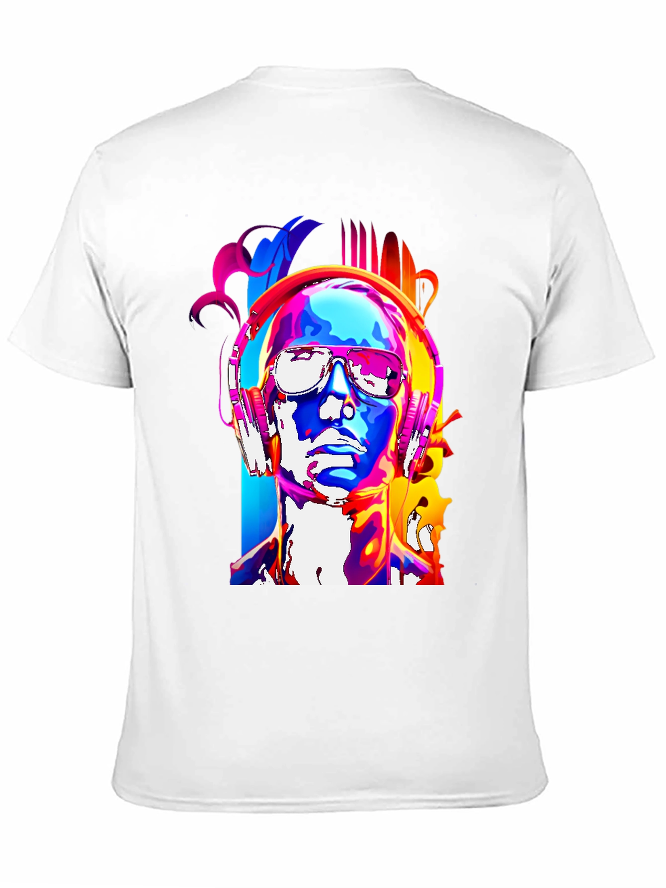 Black Vibrant Music Lover T-Shirt view 11