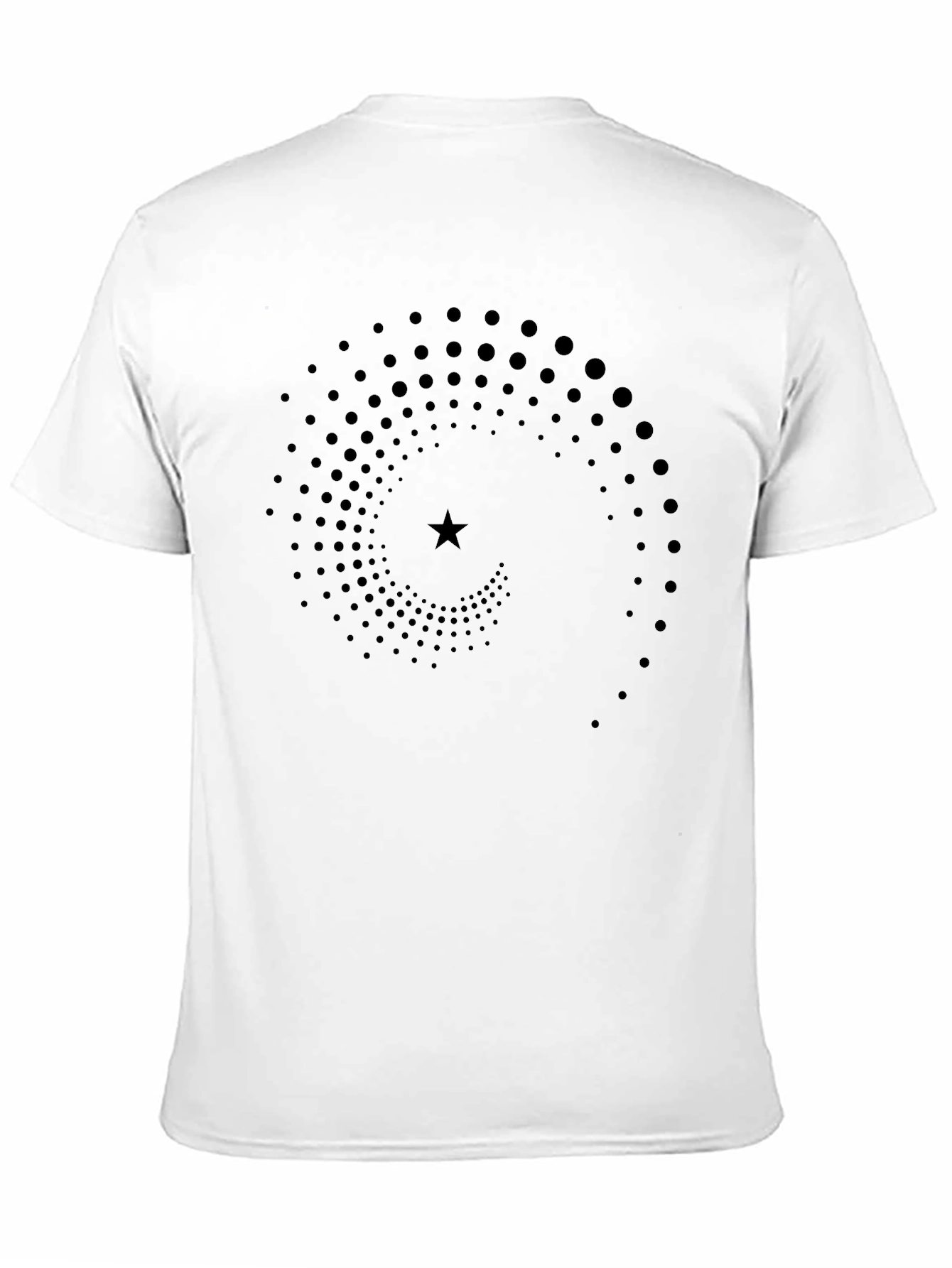 Black Spiral Star Graphic T-Shirt - Black view 11