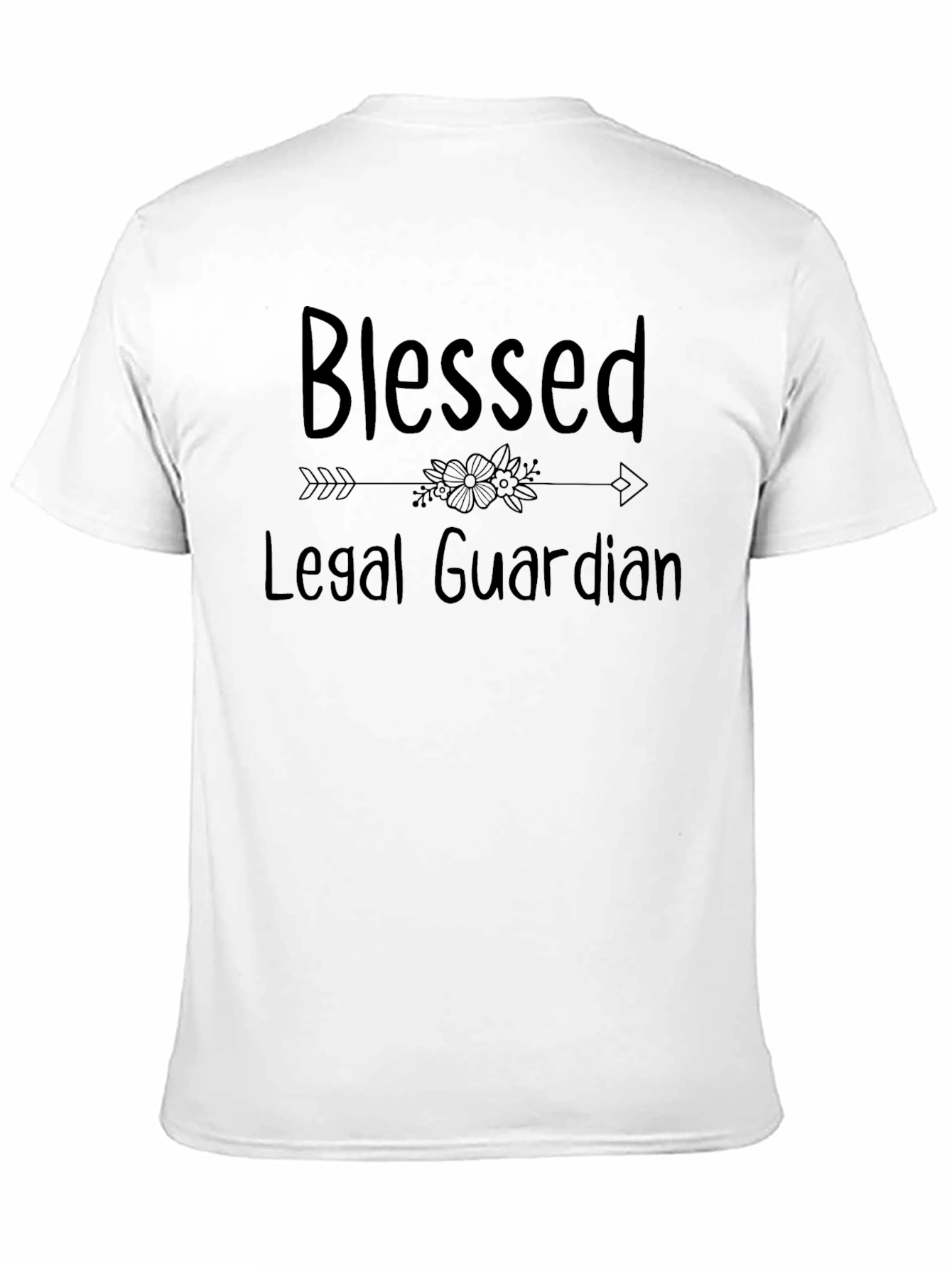 Black Blessed Legal Guardian Graphic T-Shirt view 11